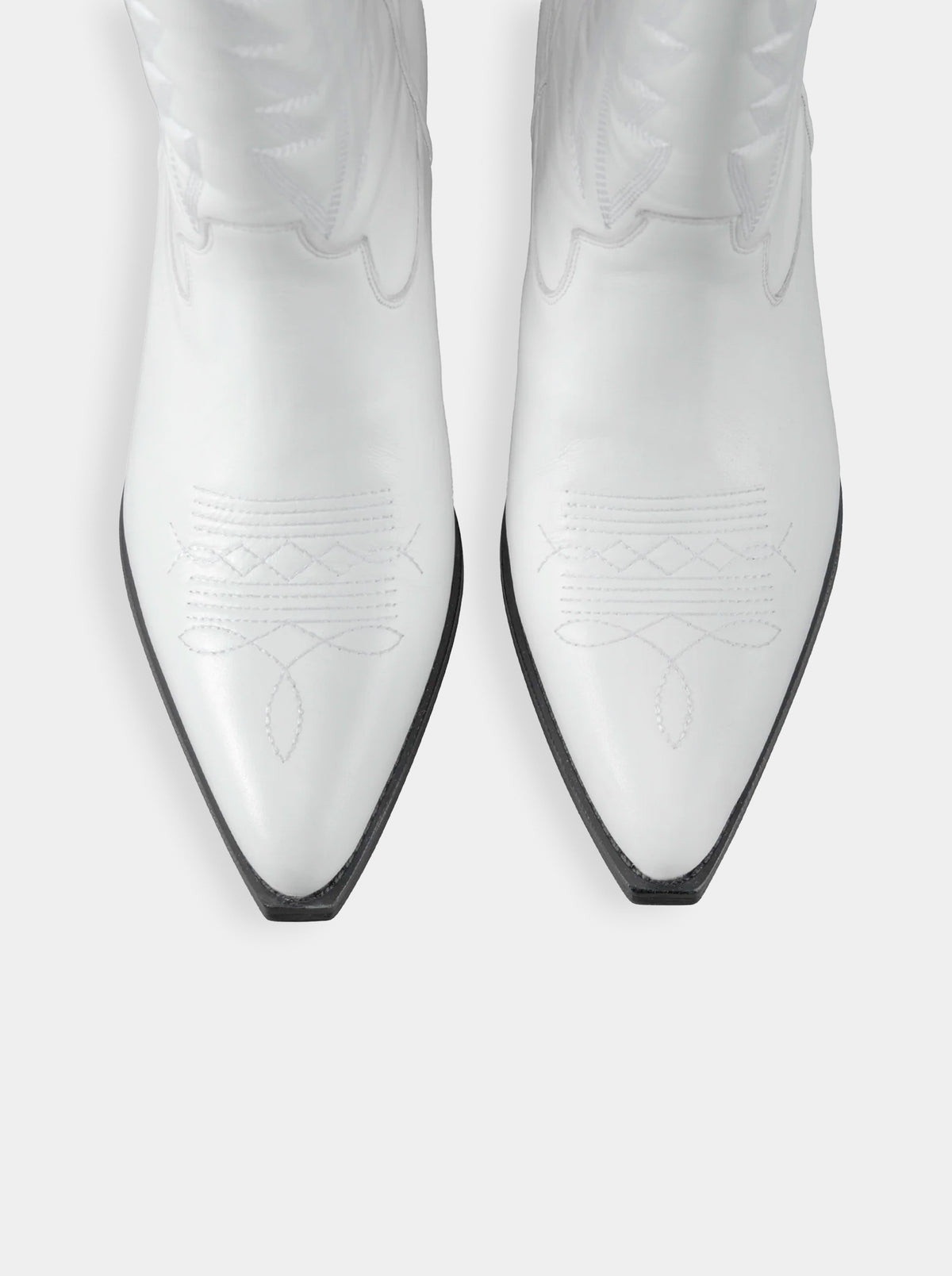 WEST MAS WHITE LEATHER BOOTS
