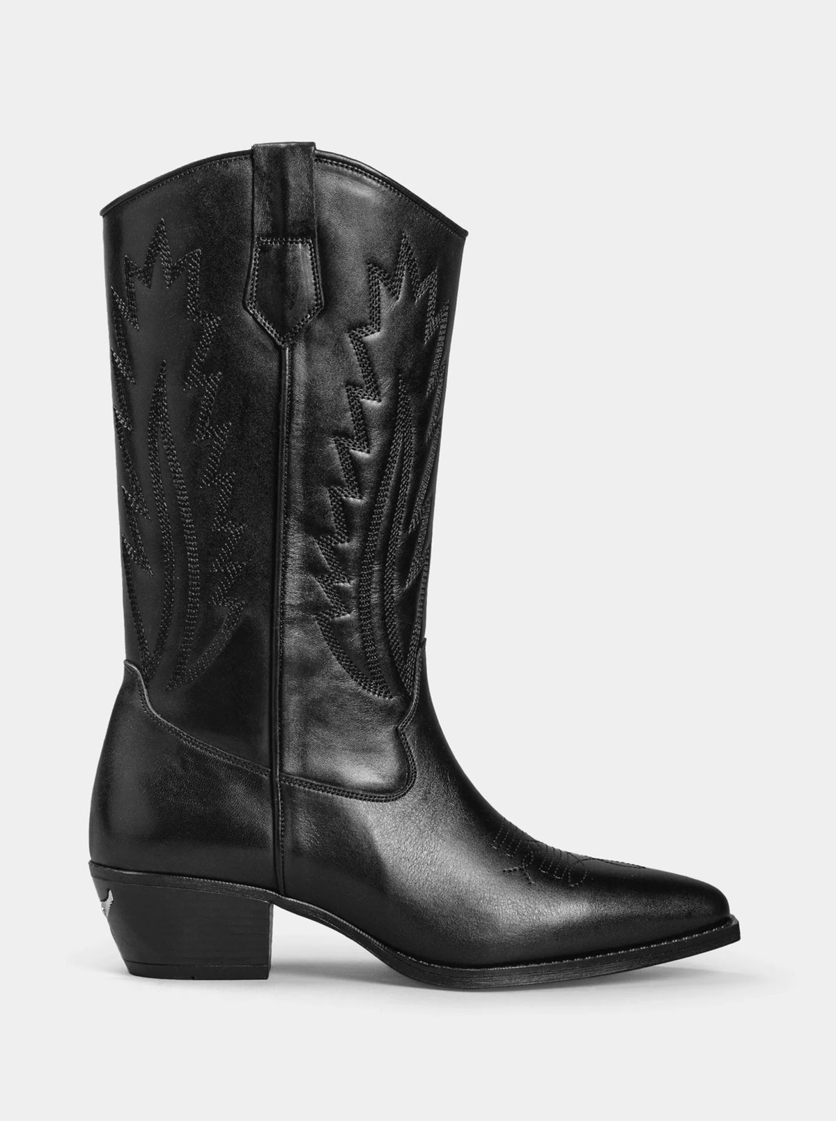 WEST MAS BLACK LEATHER BOOTS