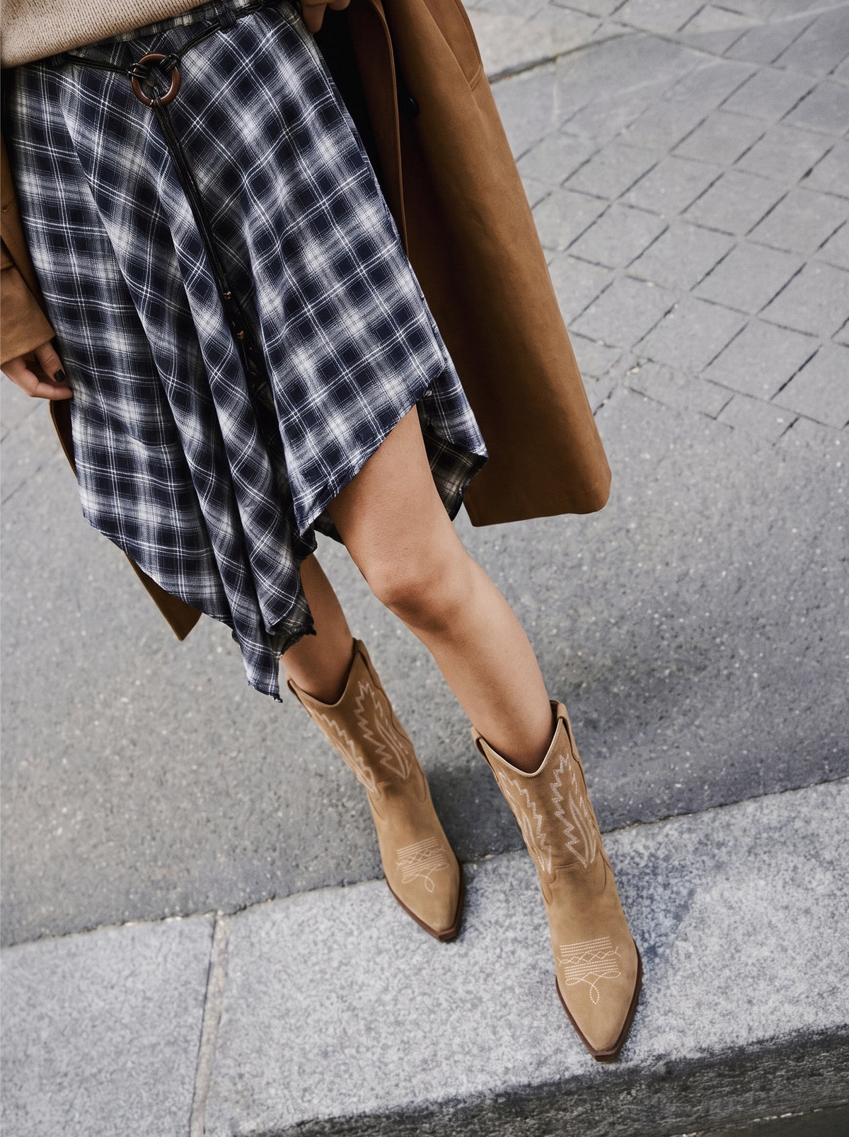WEST MAS CAMEL SUEDE BOOTS