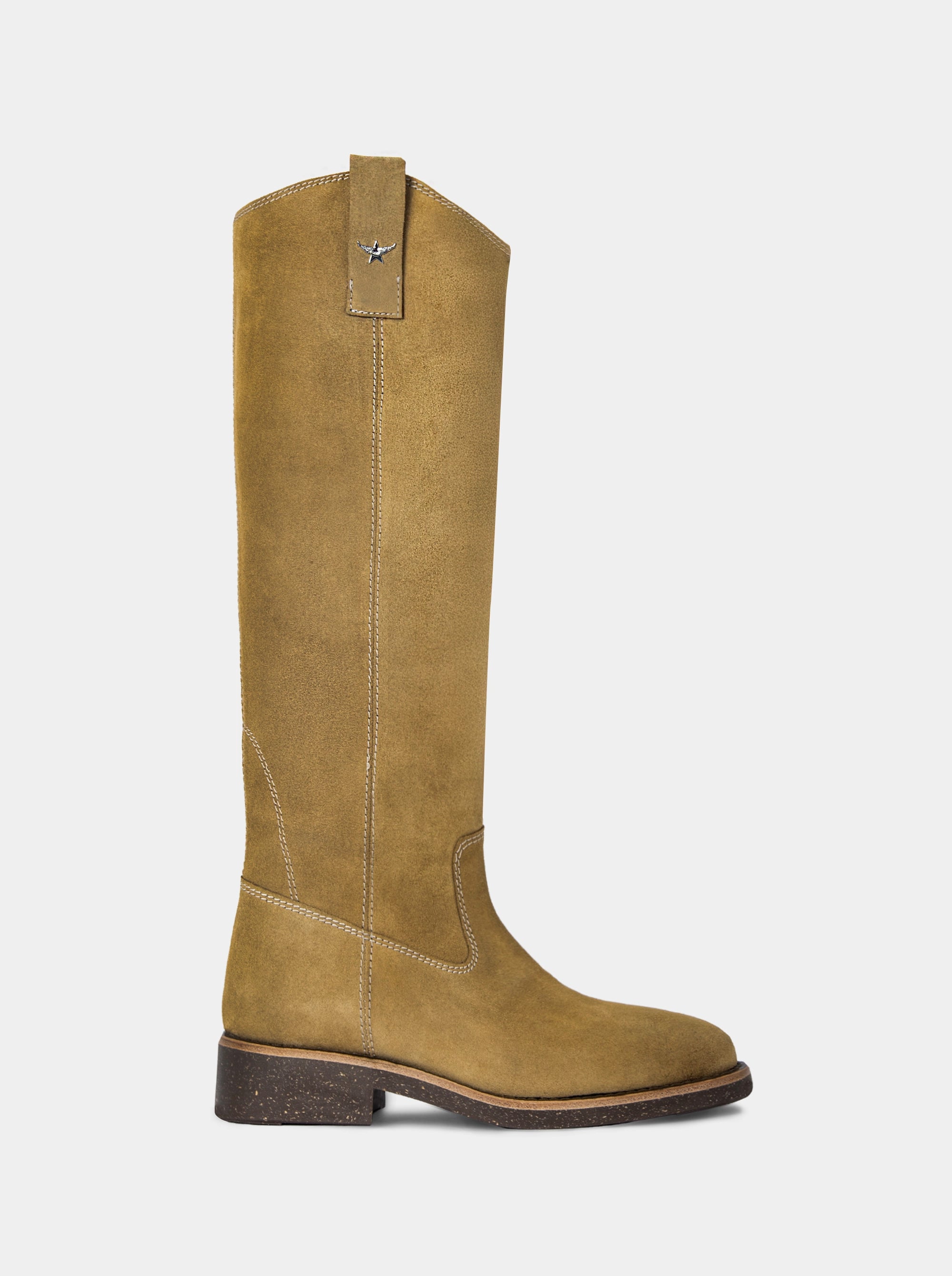 ENJOY CAMEL SUEDE BOOTS