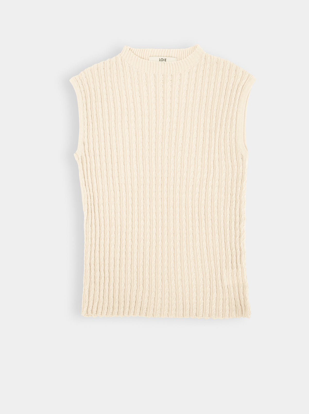 TX-129 BEIGE KNIT TOP