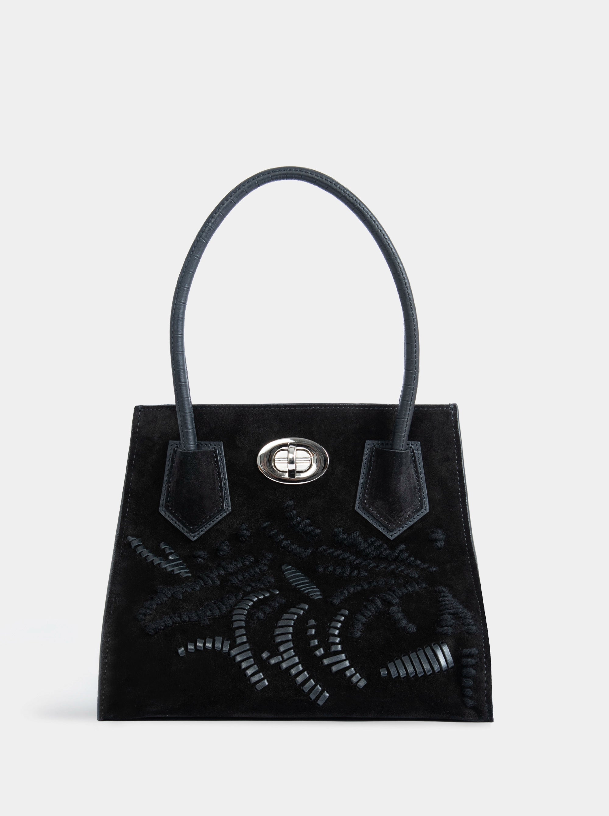 ESSENCE BLACK SUEDE BAG