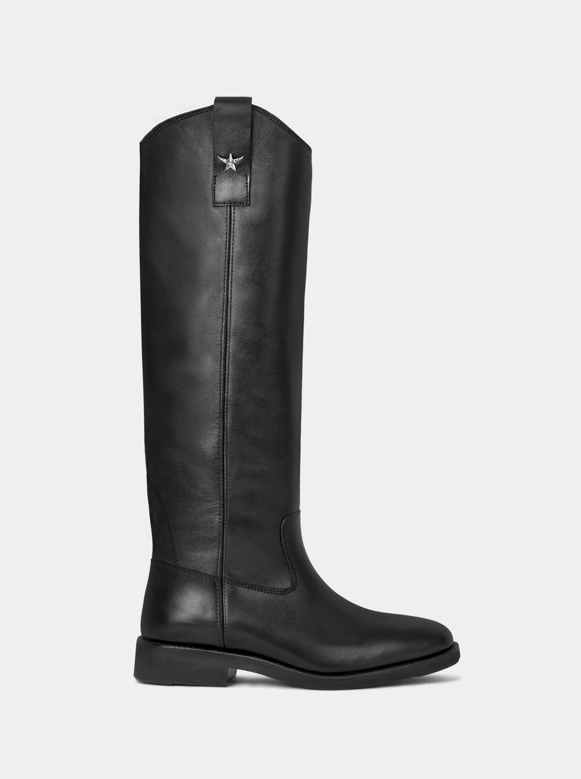 ENJOY BLACK LEATHER BOOTS