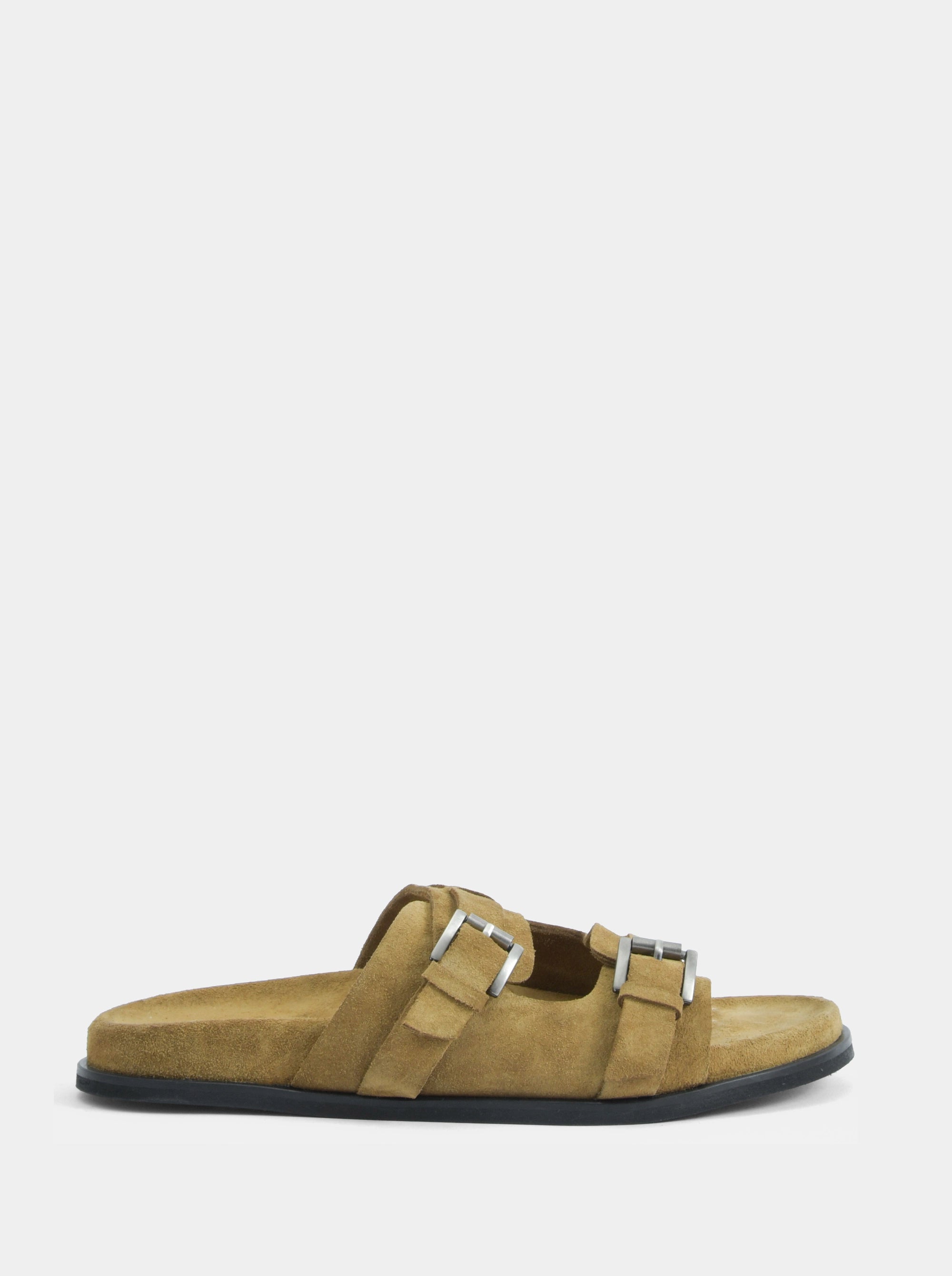 SM-24 CAMEL SUEDE SLIPPERS