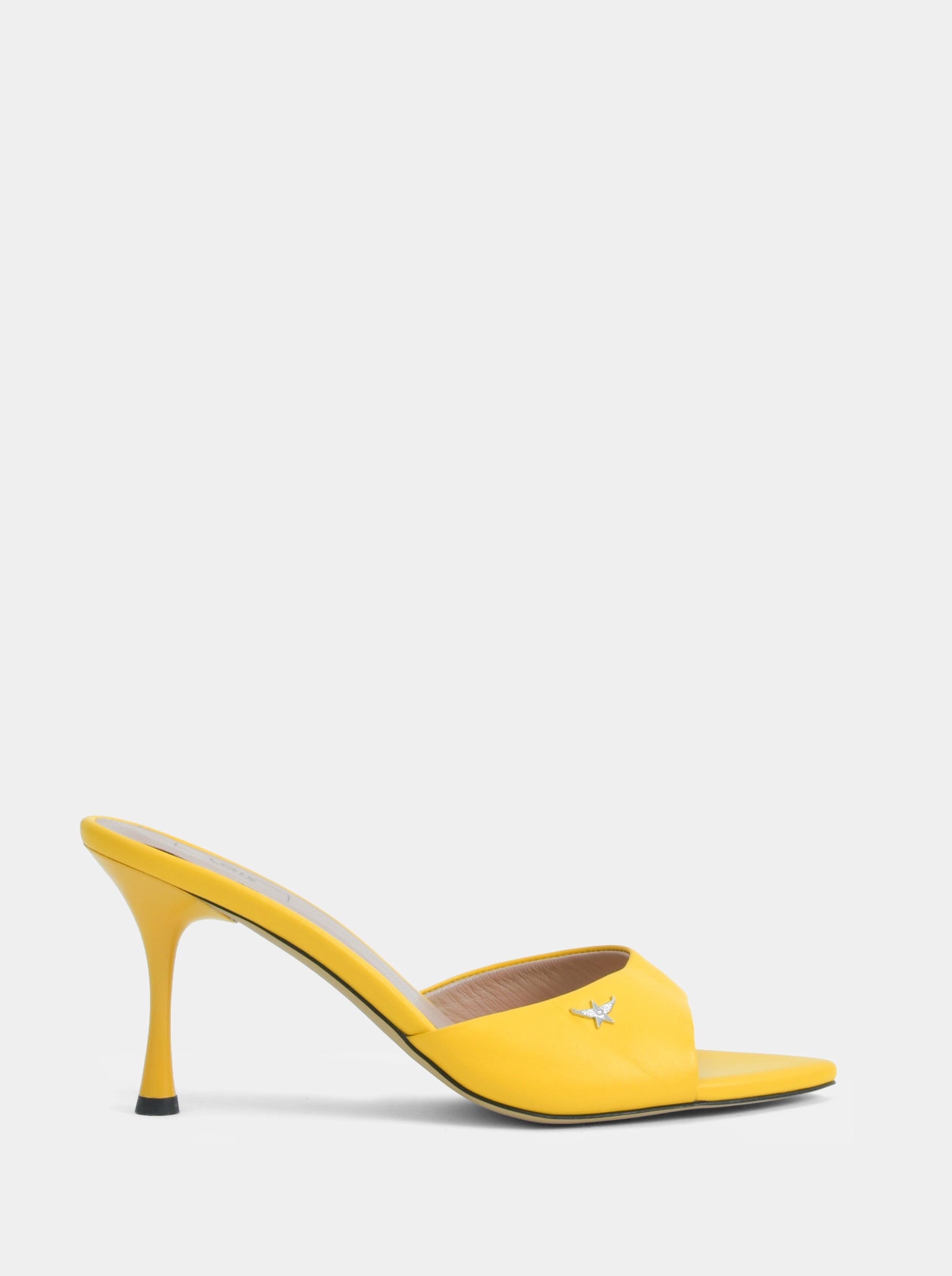 SM-25 YELLOW LEATHER SLIPPERS