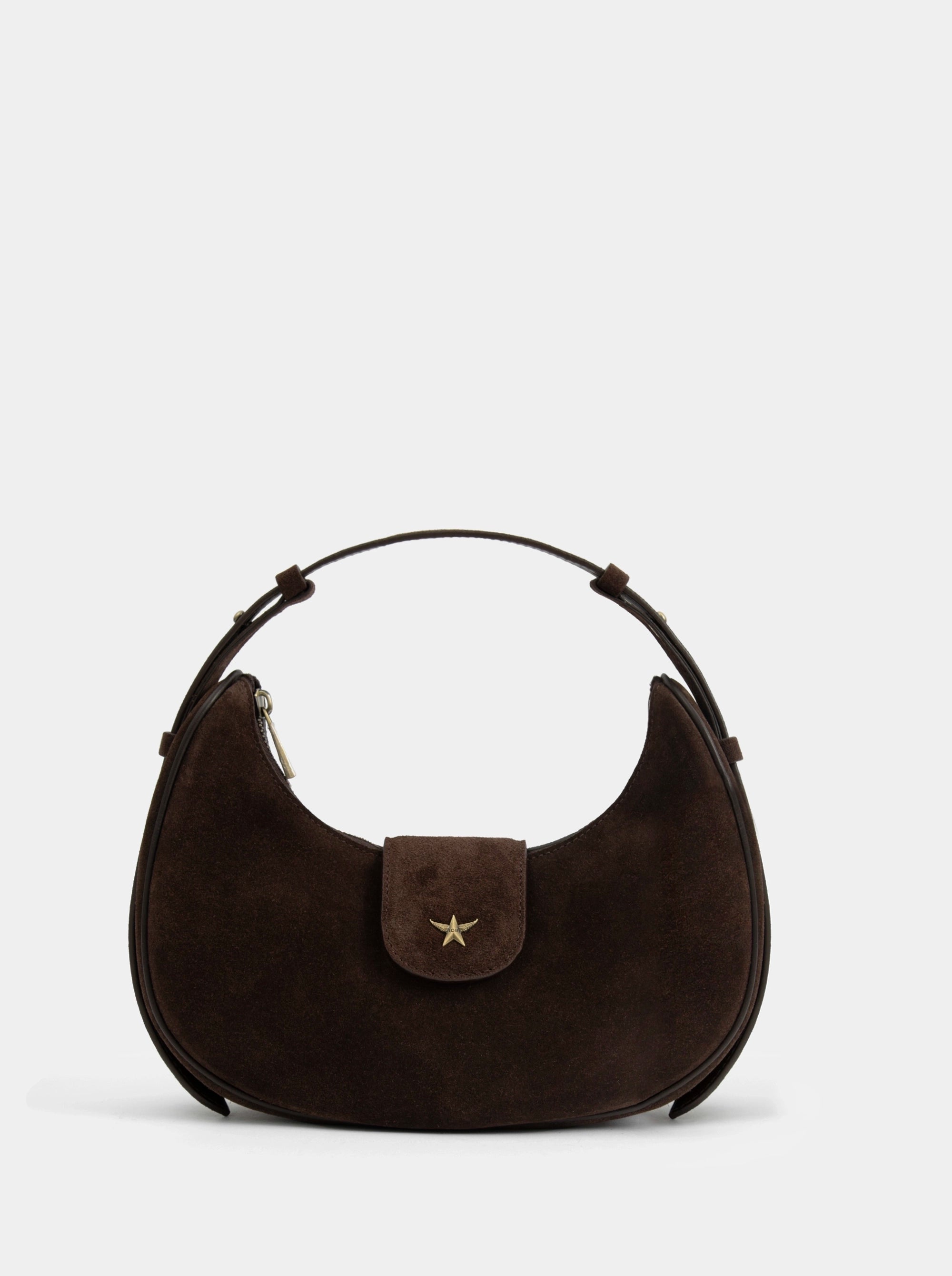 SANDRA MINI BROWN SUEDE BAG