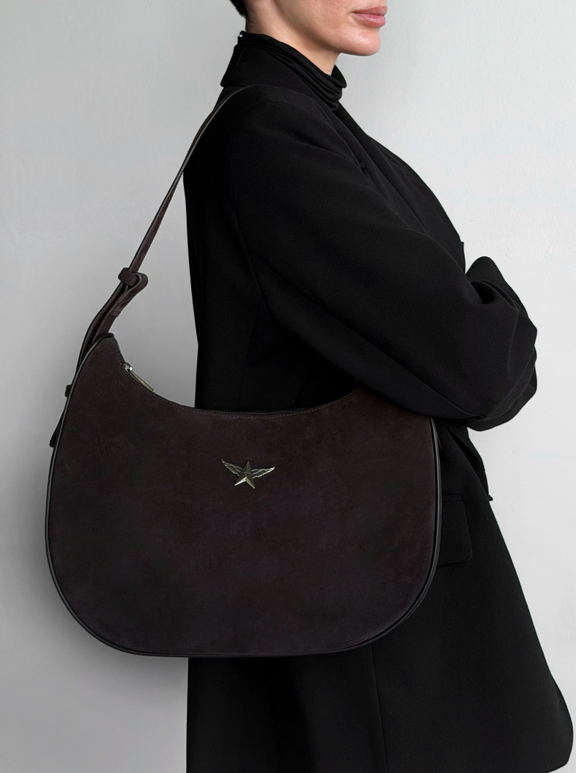 SANDRA BROWN SUEDE BAG