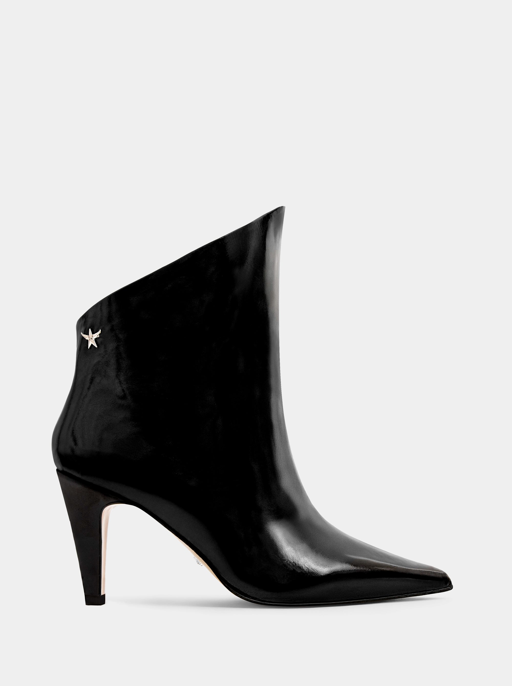 NUNU BLACK PATENT BOOTIES