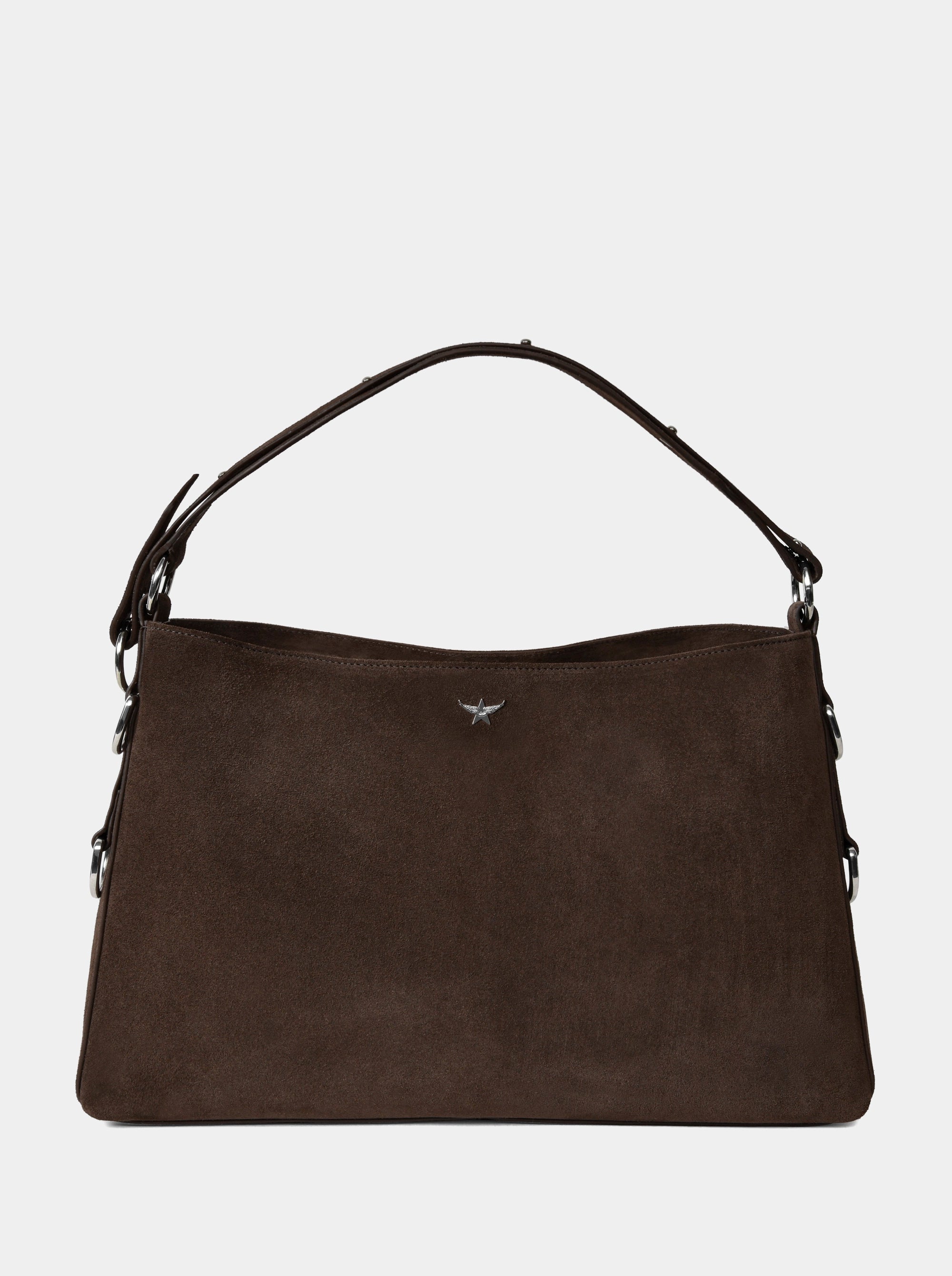 POUCH BROWN SUEDE BAG