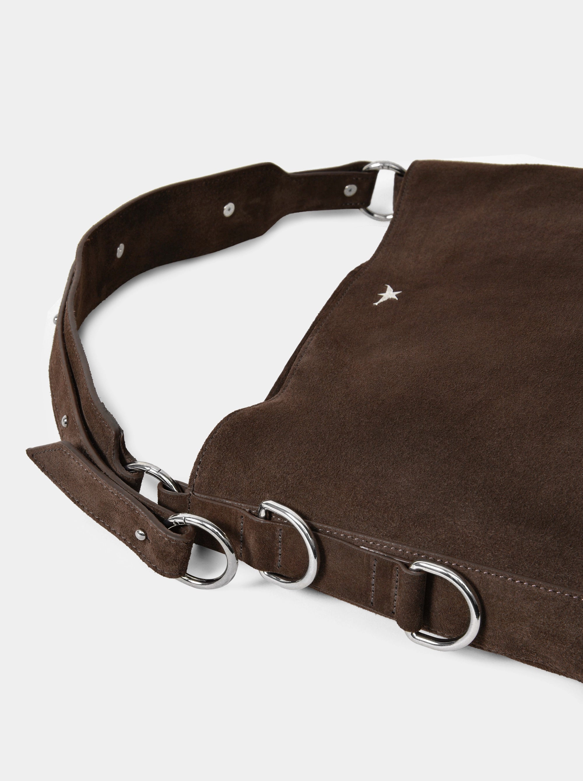 POUCH BROWN SUEDE BAG