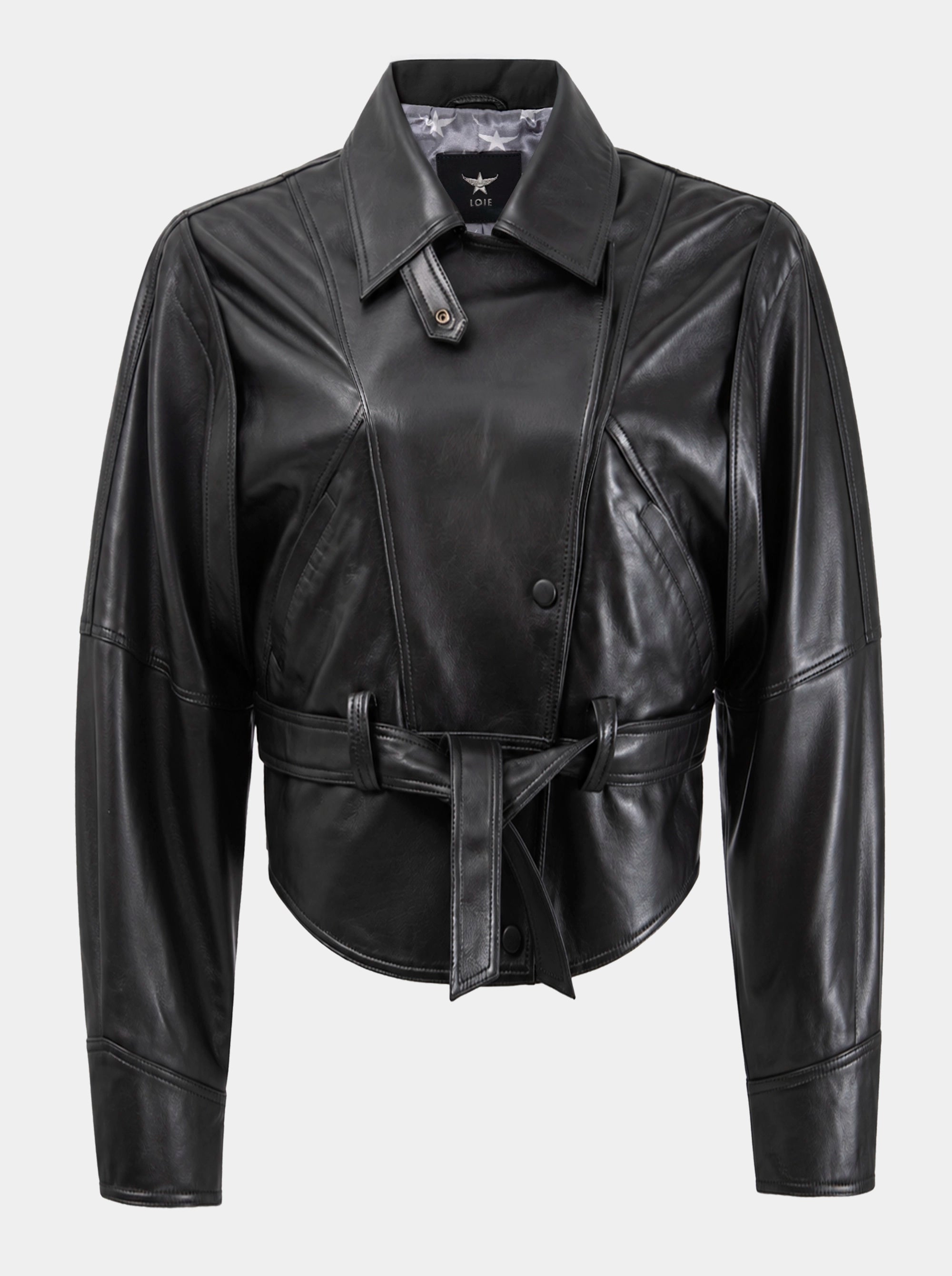ADRIEN BLACK LEATHER JACKET