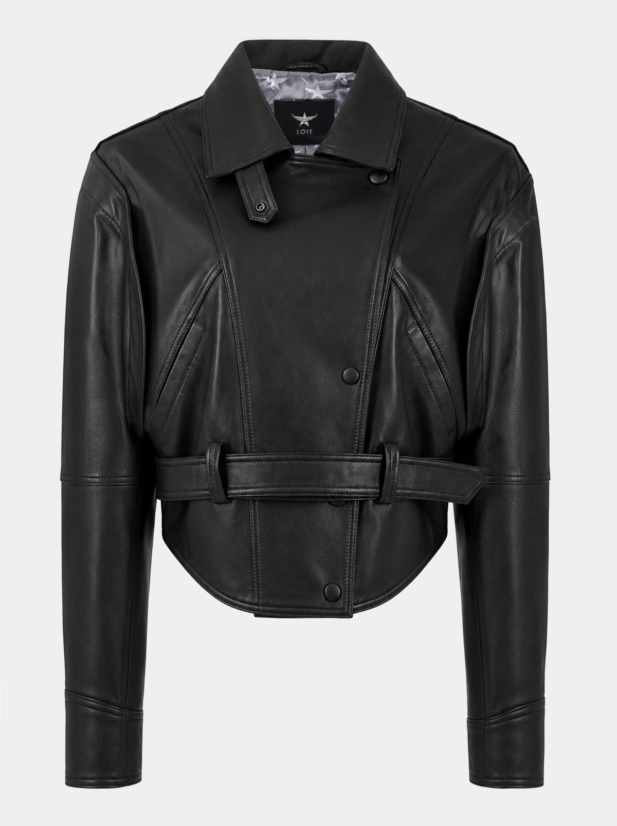 ADRIEN BLACK LEATHER JACKET