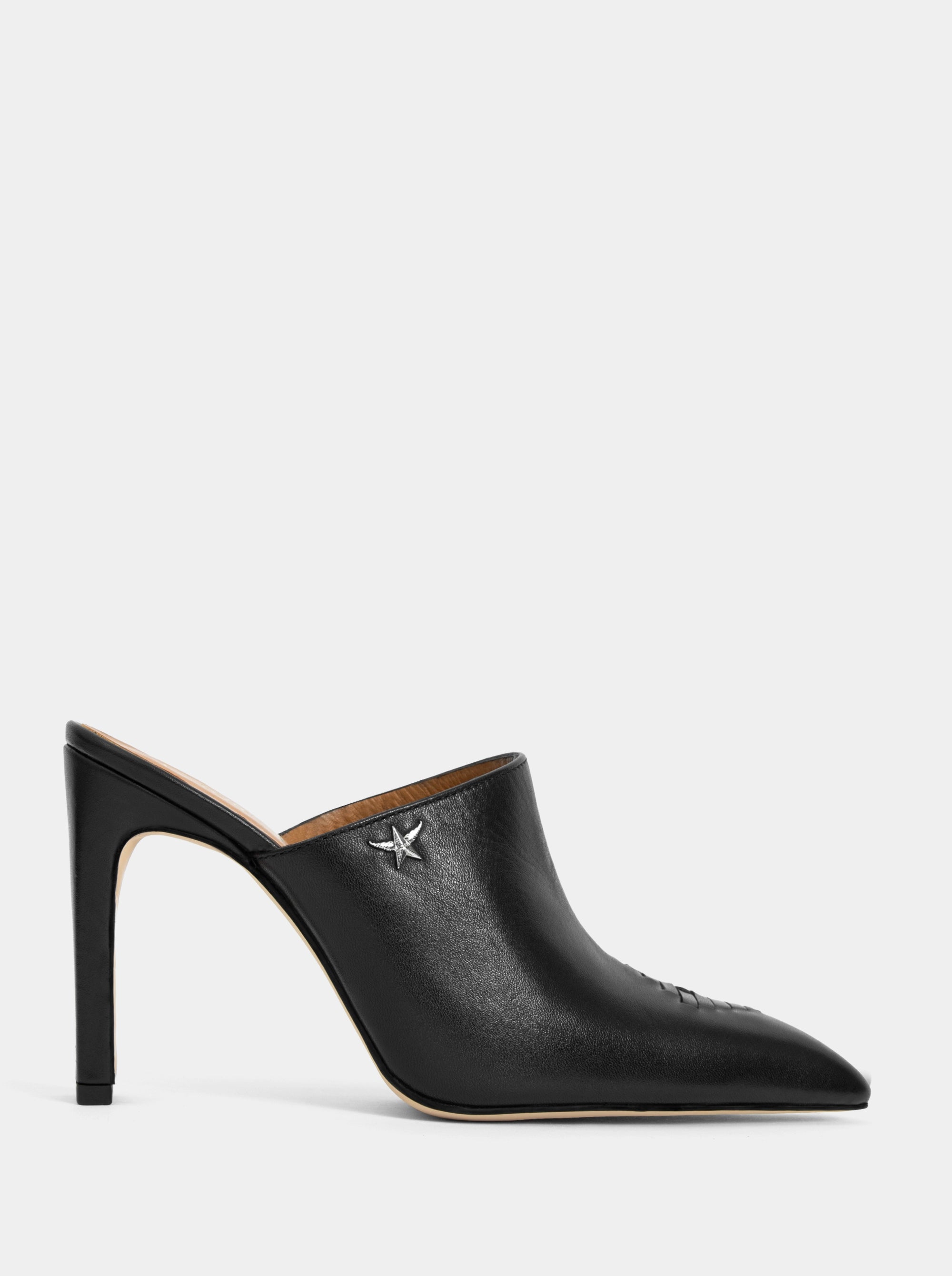 AIGNER BLACK LEATHER SANDALS