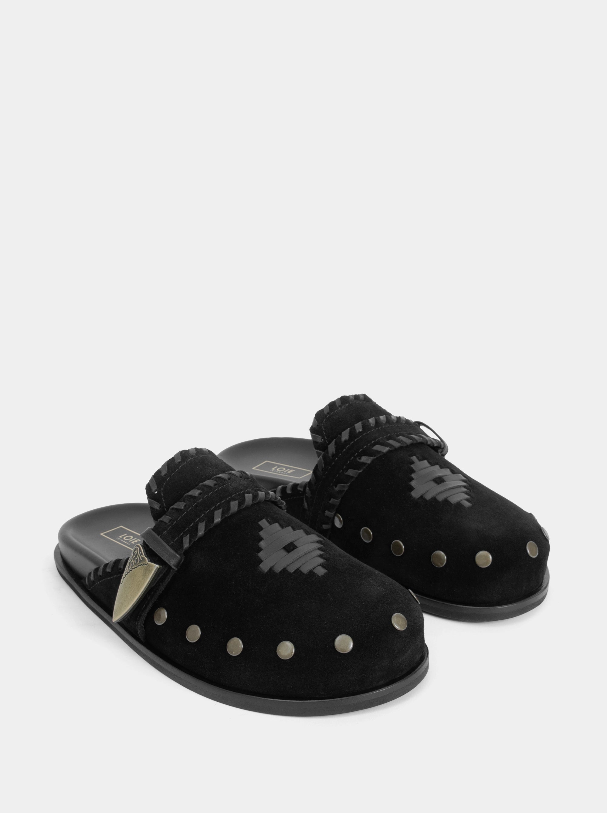 SUN BURGUNDY SUEDE MULES SLIPPERS