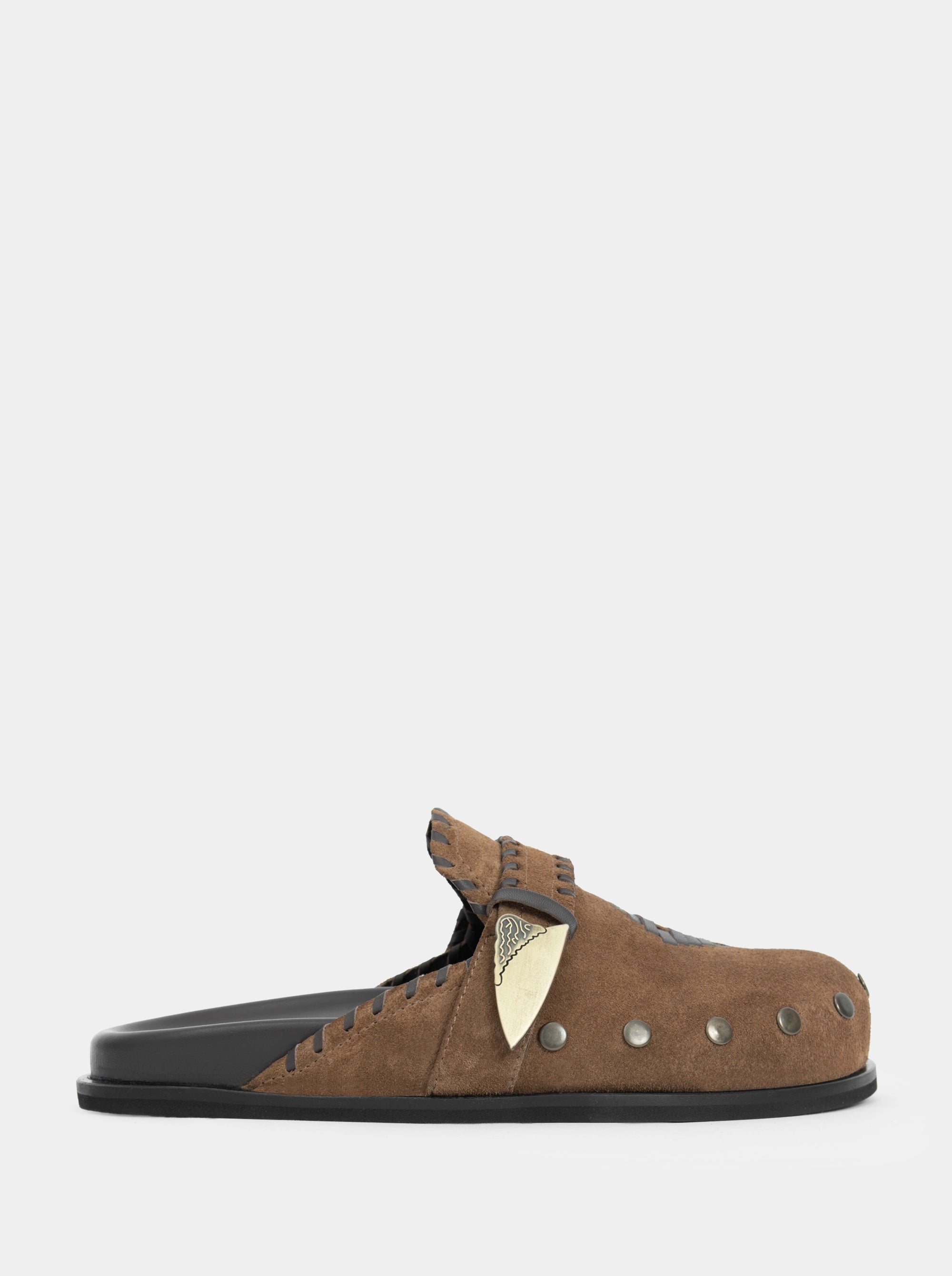SUN BURGUNDY SUEDE MULES SLIPPERS
