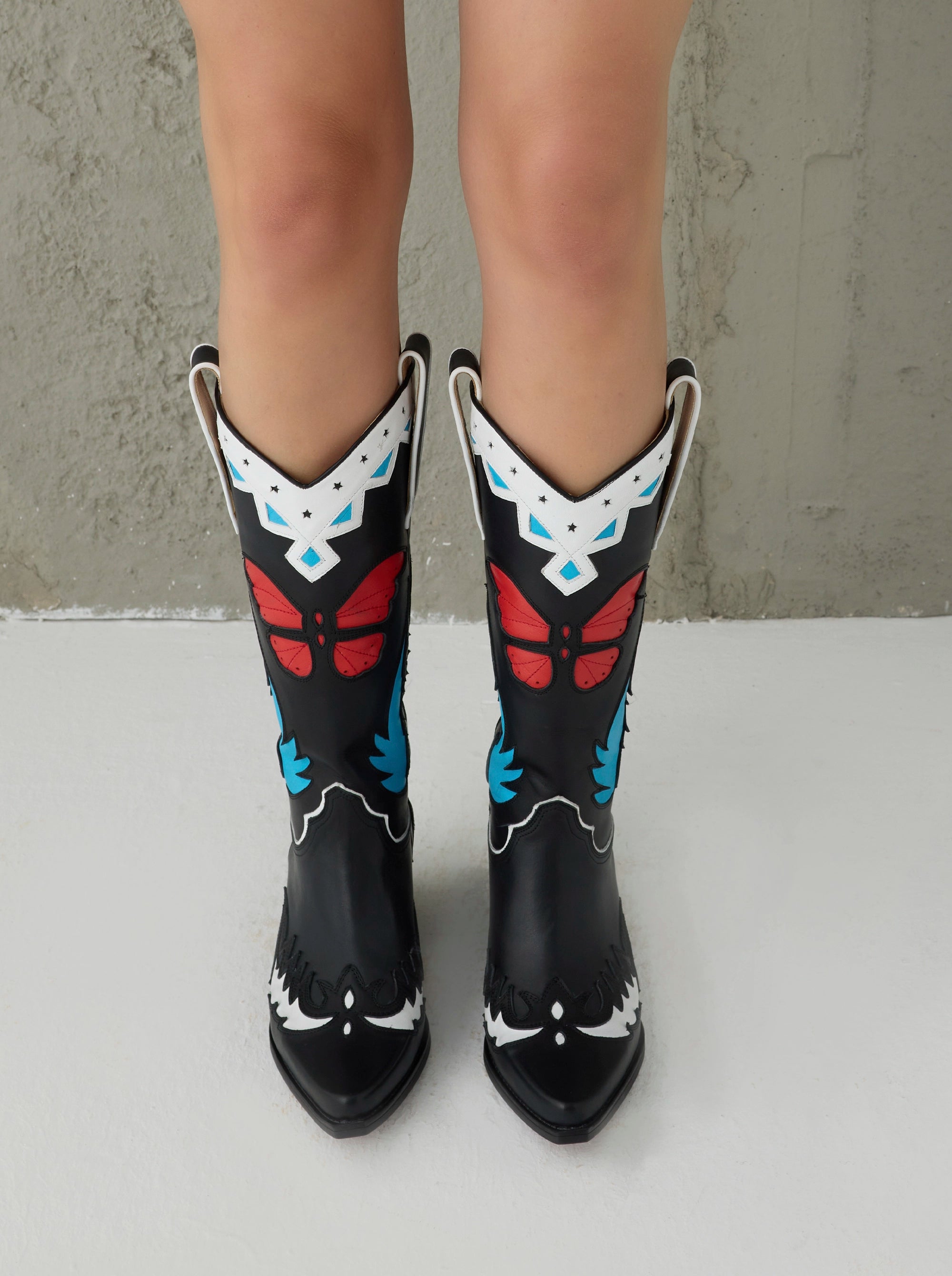 ANGEL MULTI COLOR COWBOY BOOTS