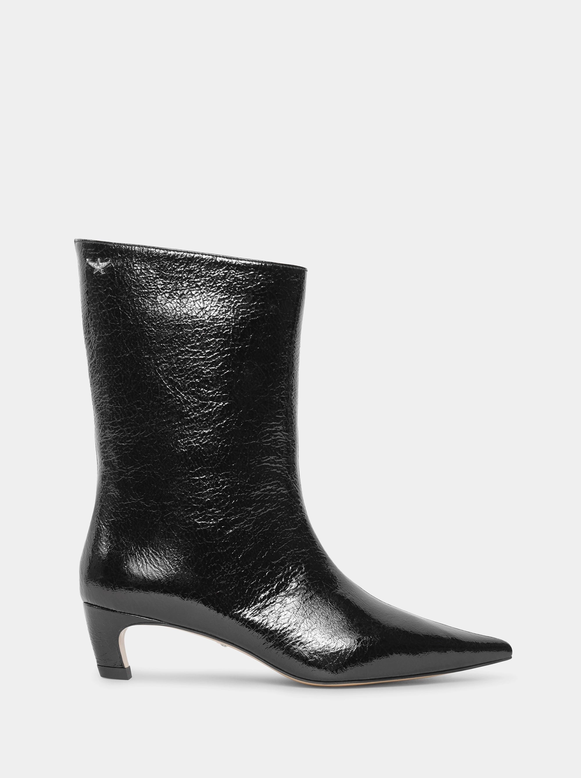 ASTRAL BLACK NAPLAK PATENT BOOTIES