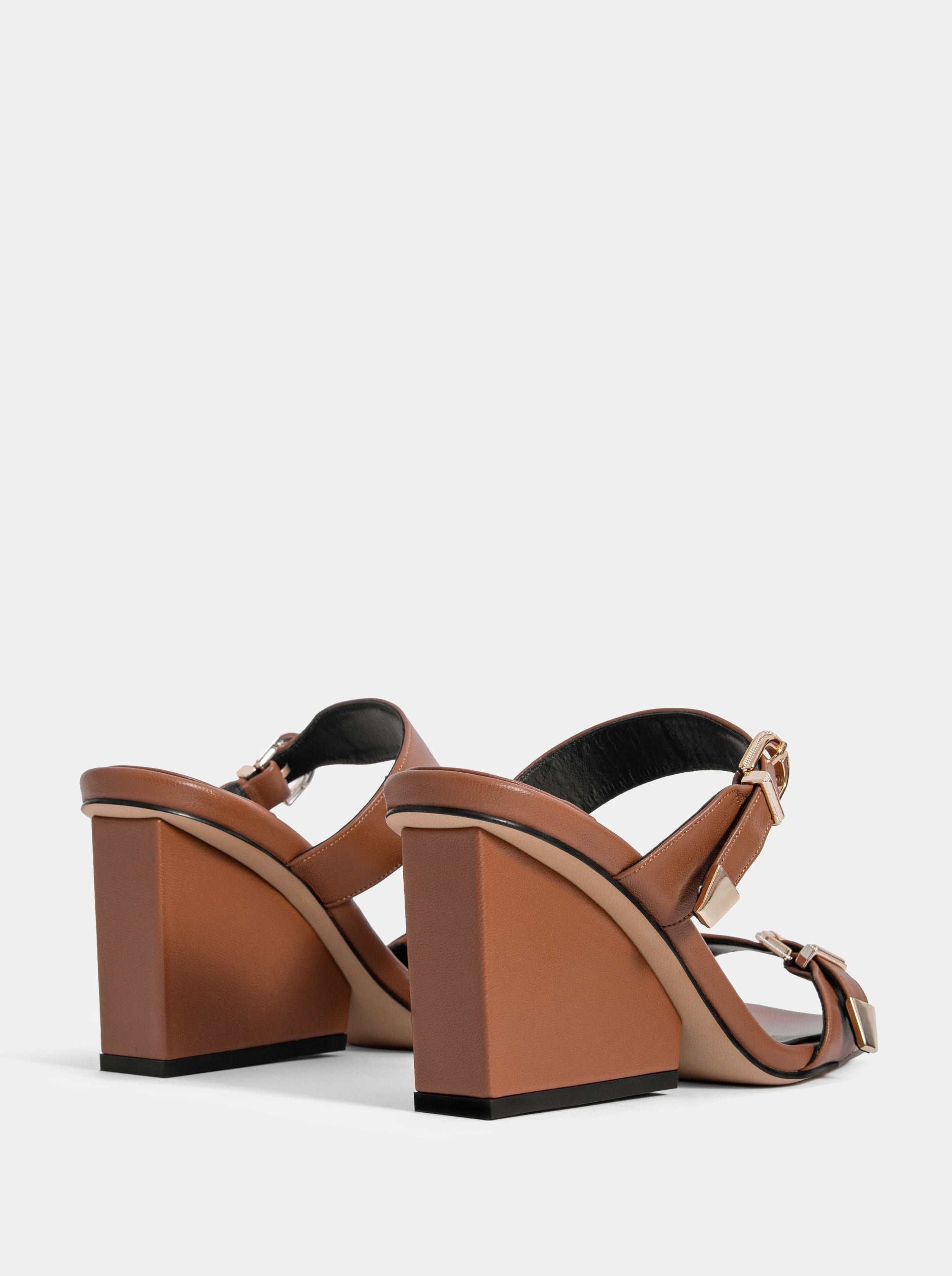 AURELLIA CARAMEL LEATHER SANDALS