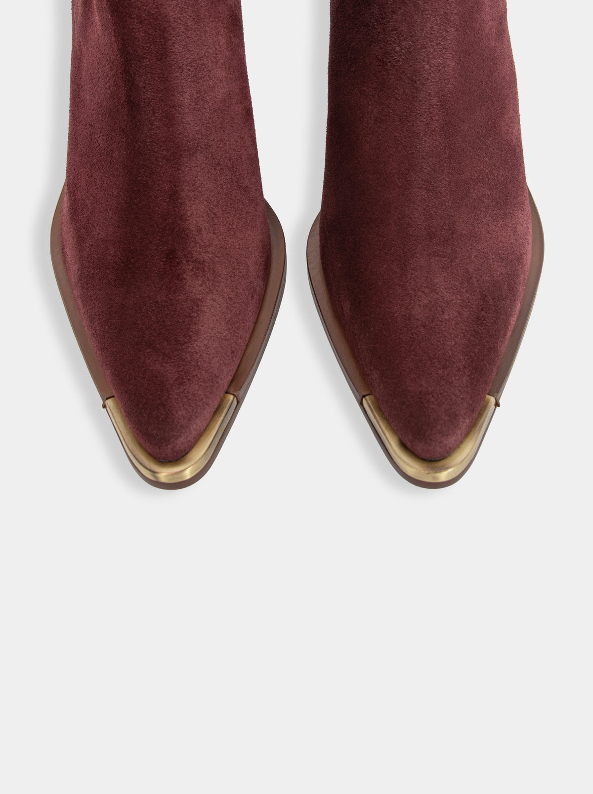 BELLINI BURGUNDY SUEDE BOOTIES