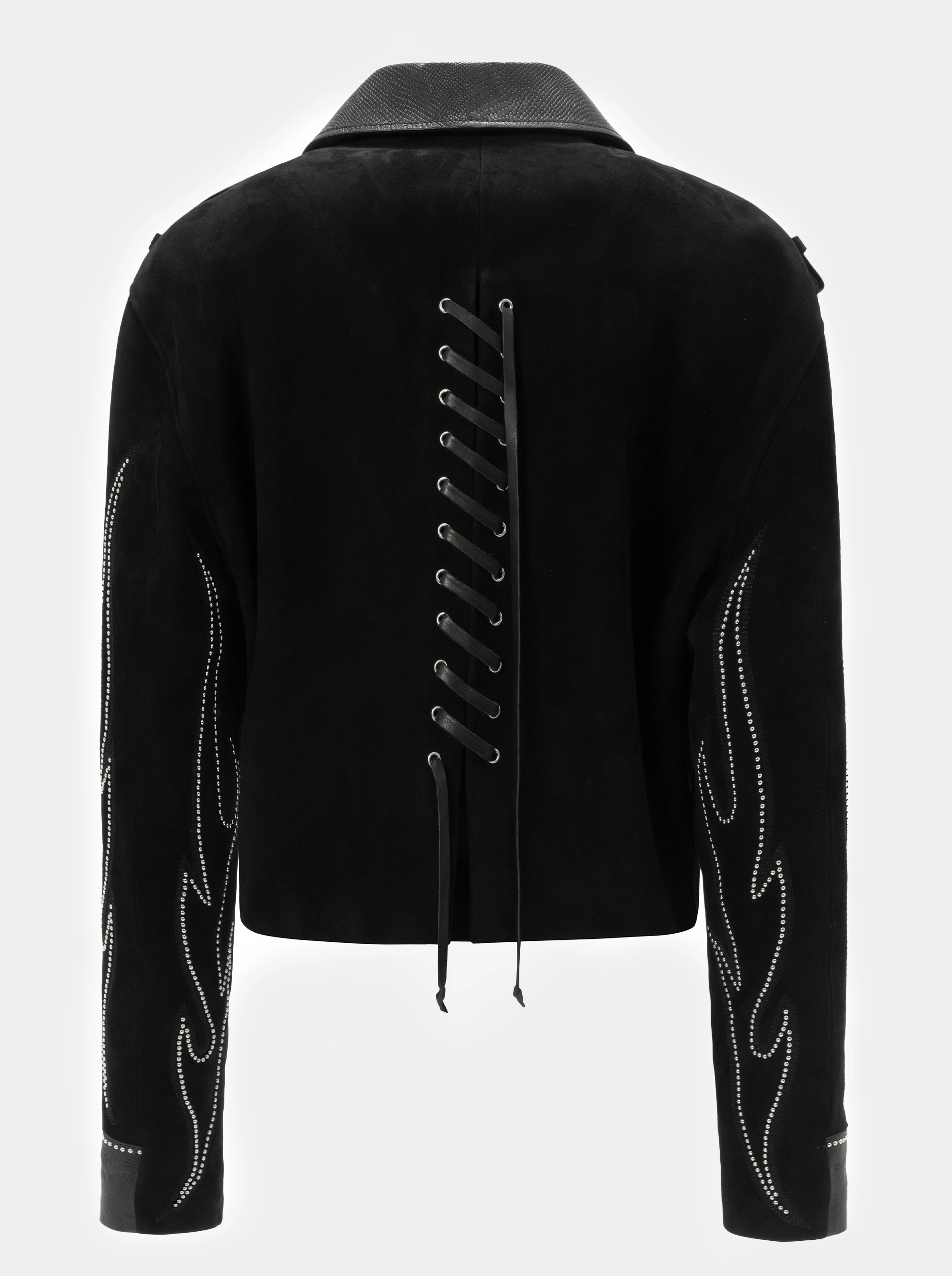 BIKER BLACK PIN JACKET