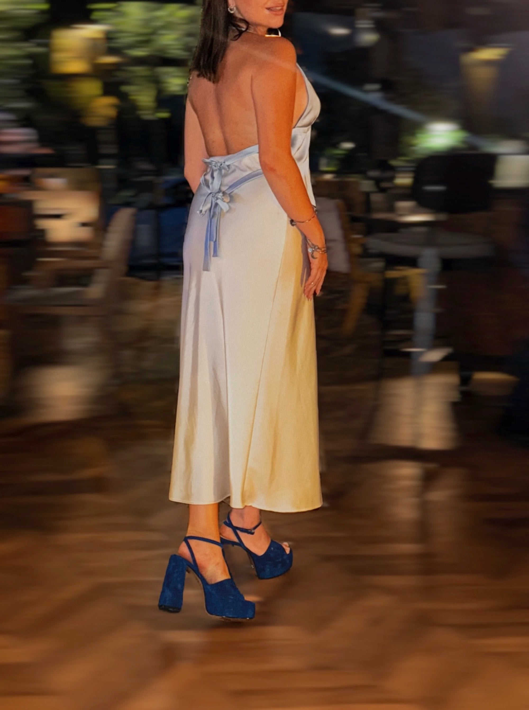 BONITA NAVY BLUE SANDALS