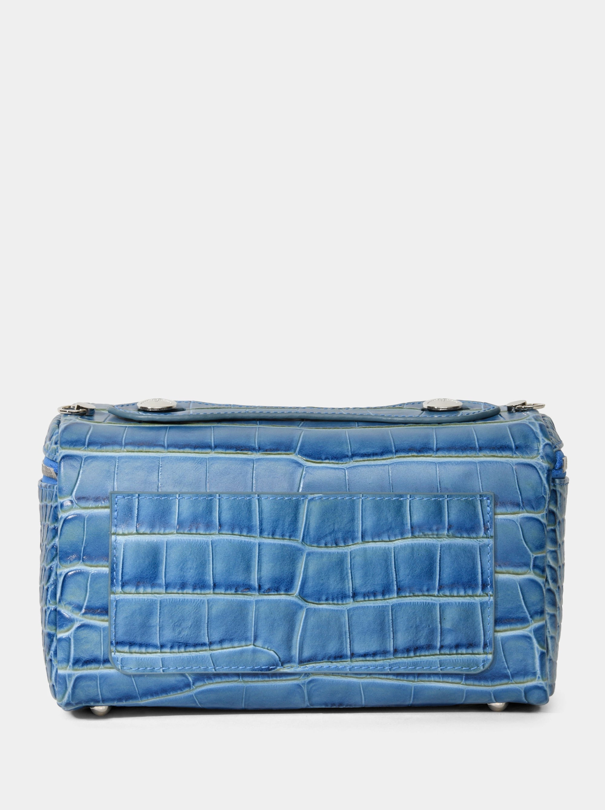 BOX BLUE CROCO BAG