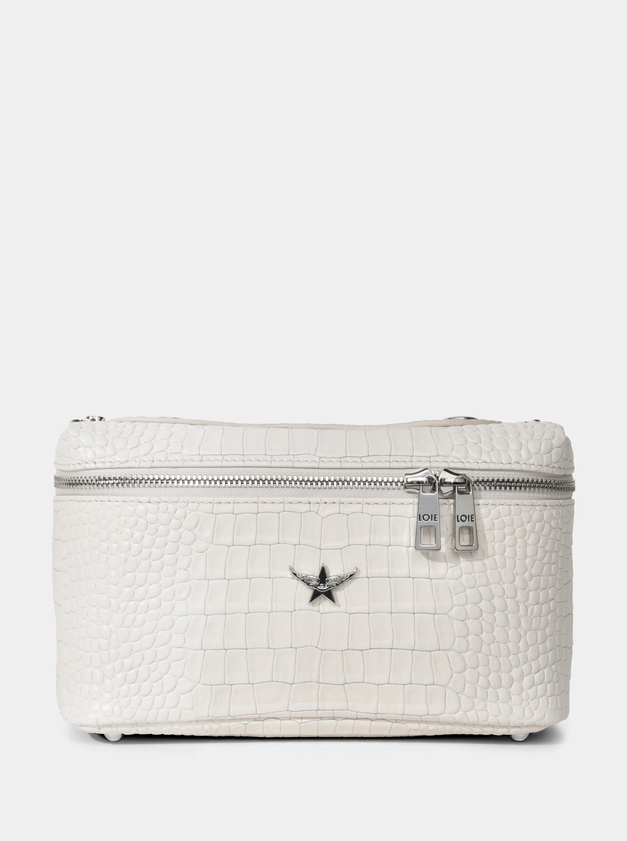 BOX OFF WHITE CROCO BAG