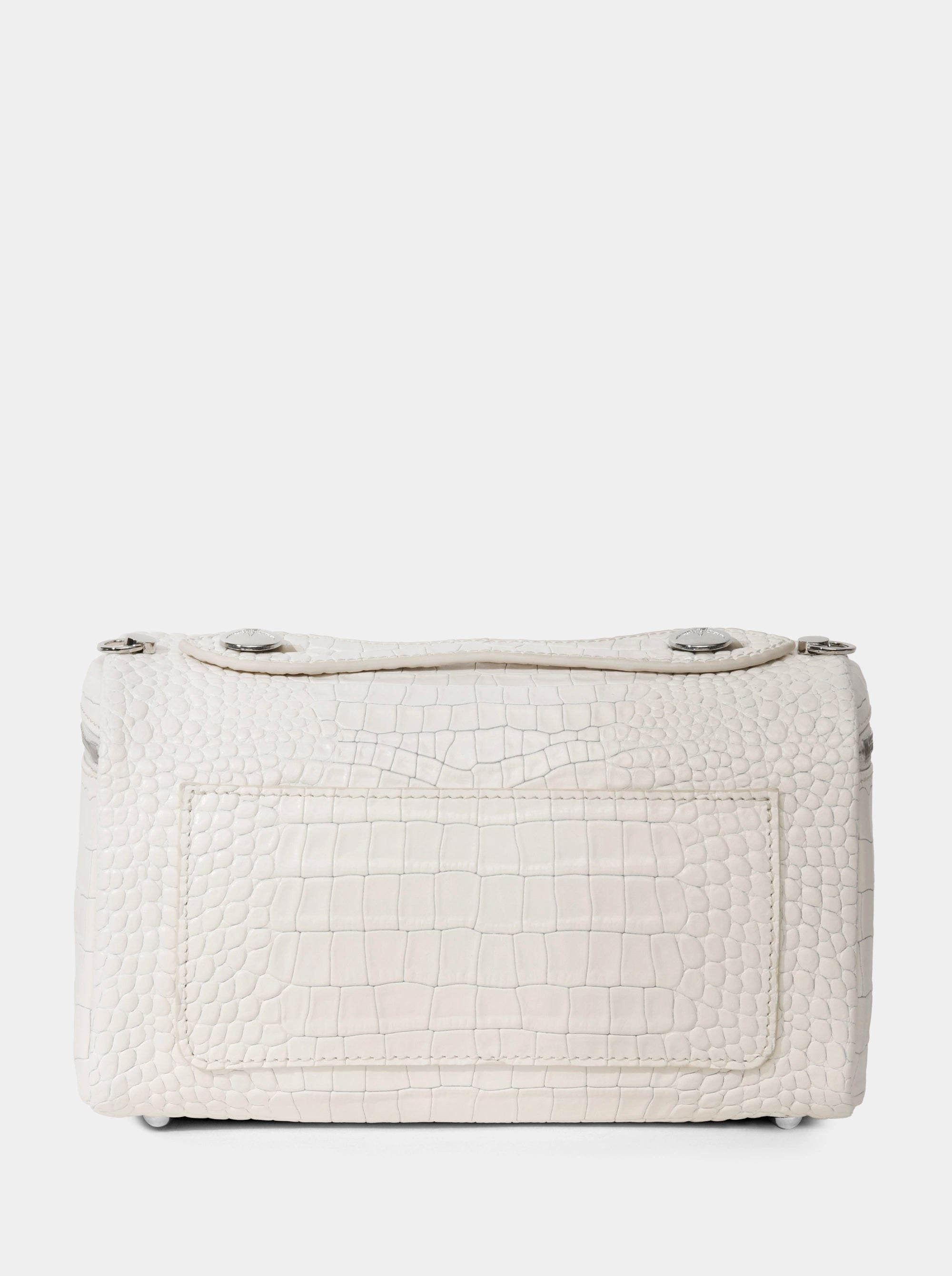 BOX OFF WHITE CROCO BAG