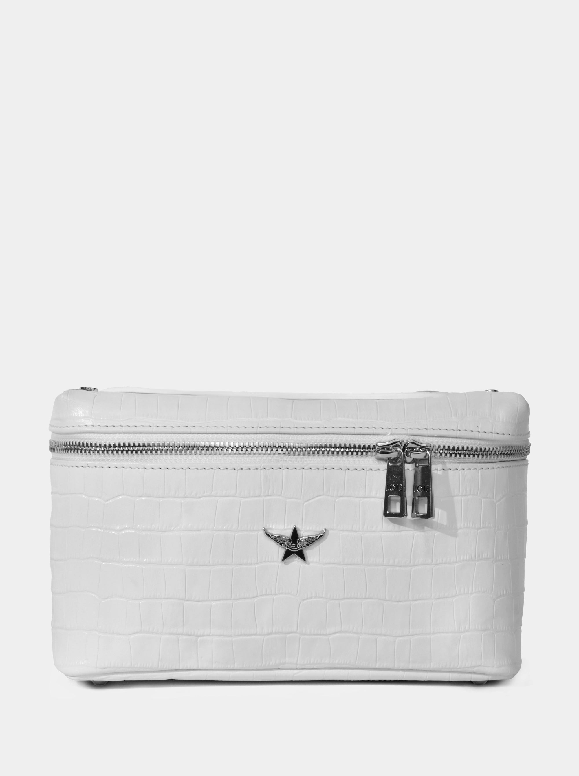 BOX WHITE CROCO BAG