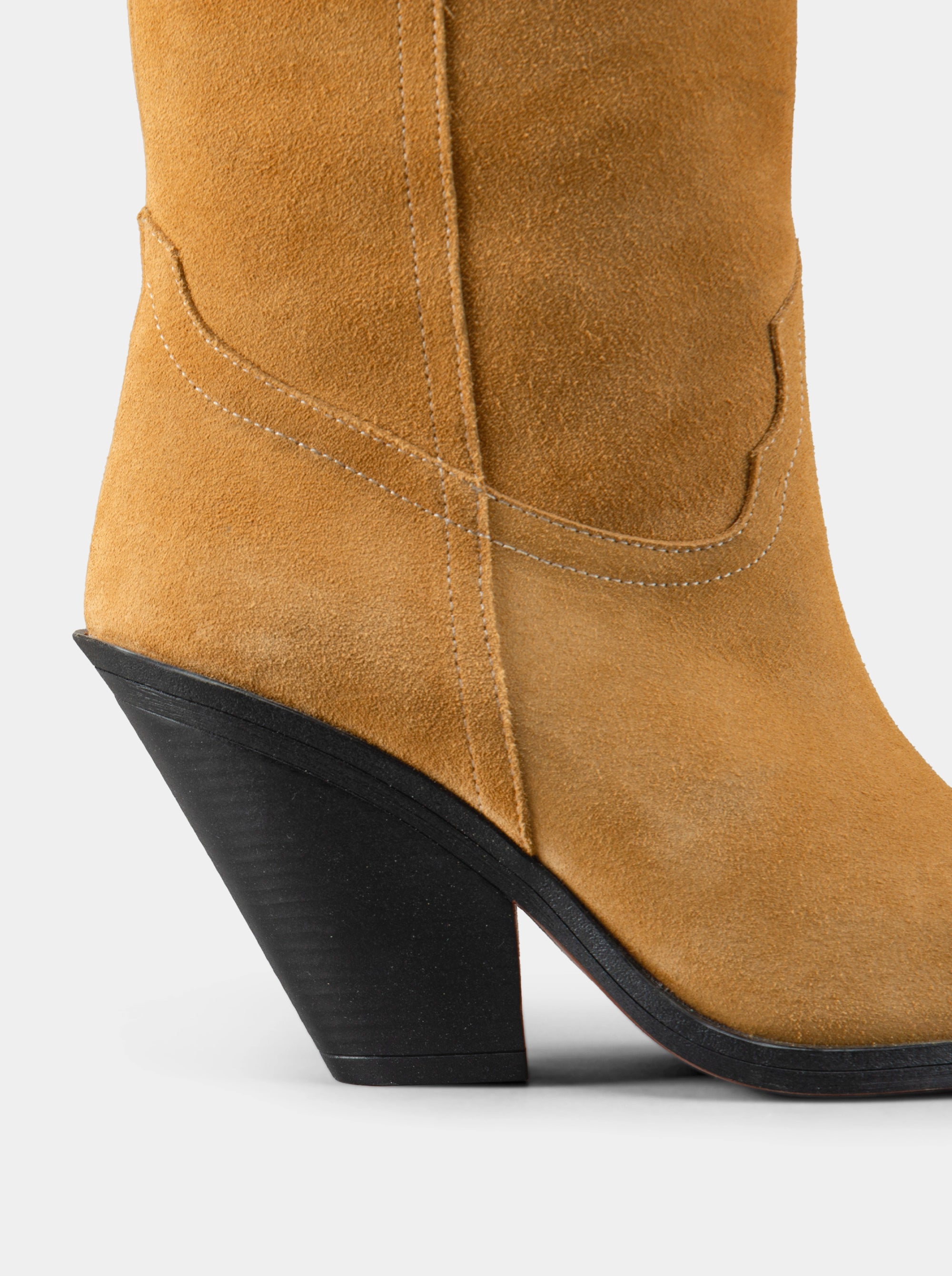 BRIEN CAMEL SUEDE BOOTS