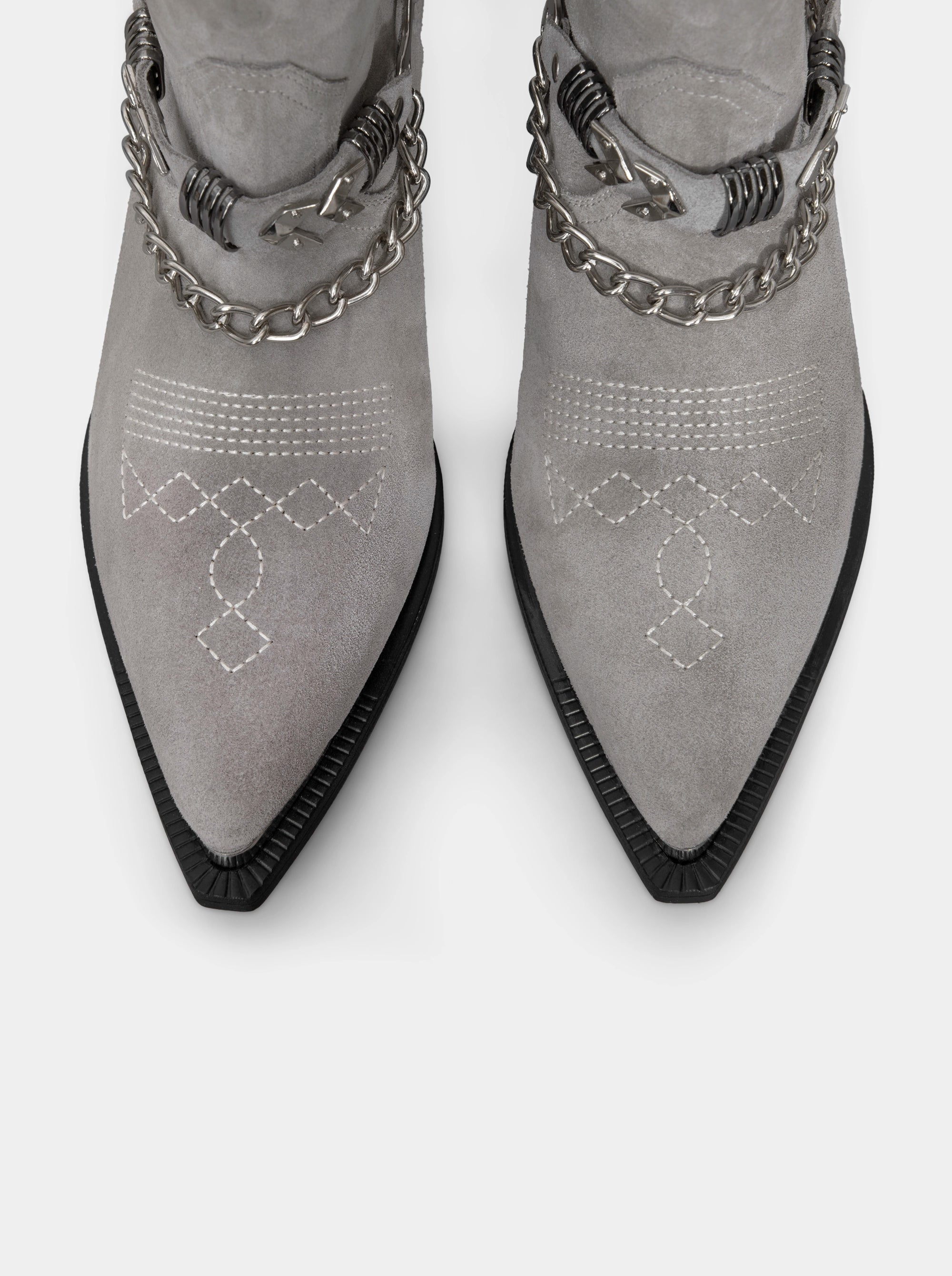 CAMILIA GREY SUEDE BOOTIES