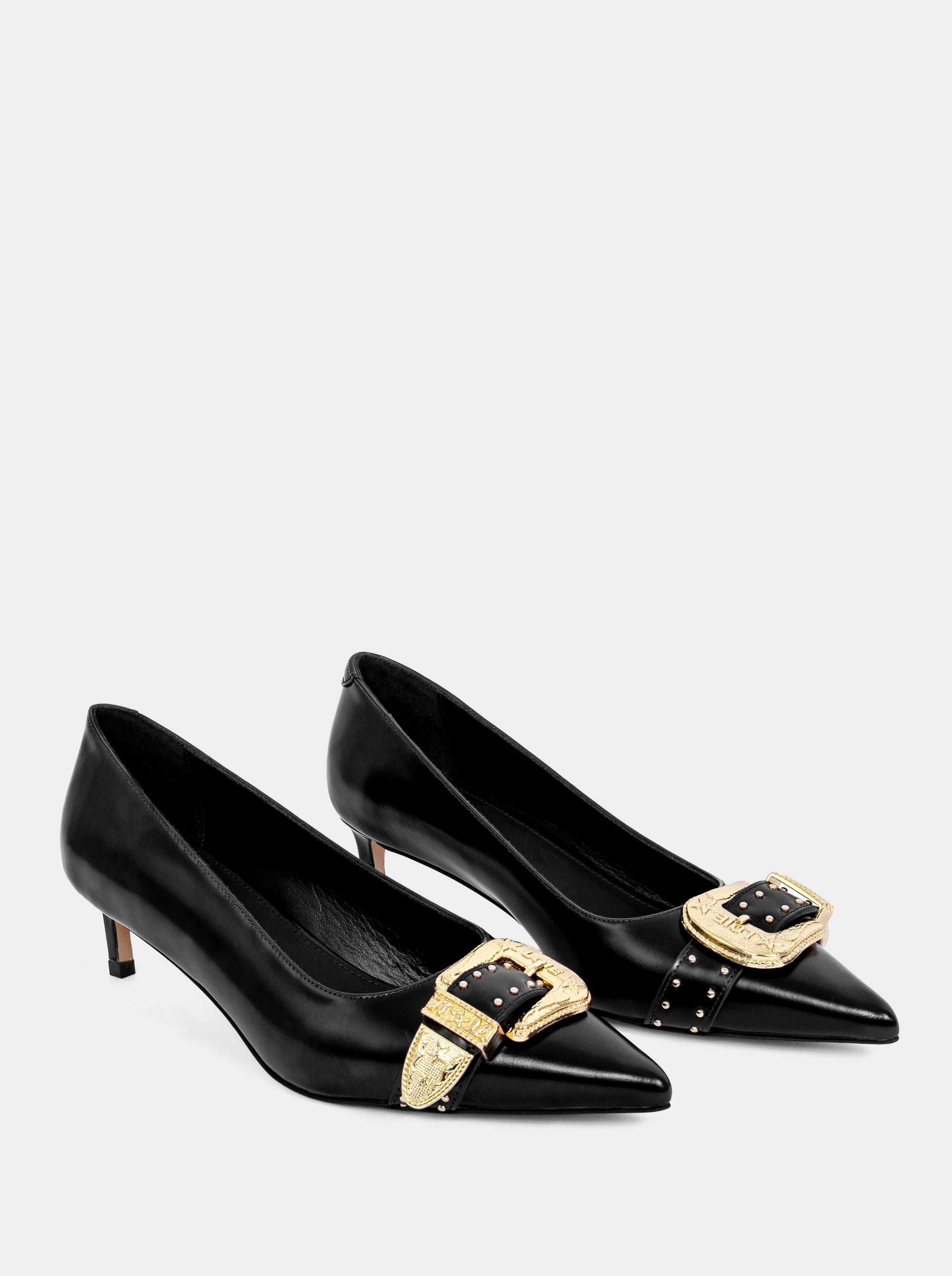 CHAO BLACK BRUSHED PUMPS