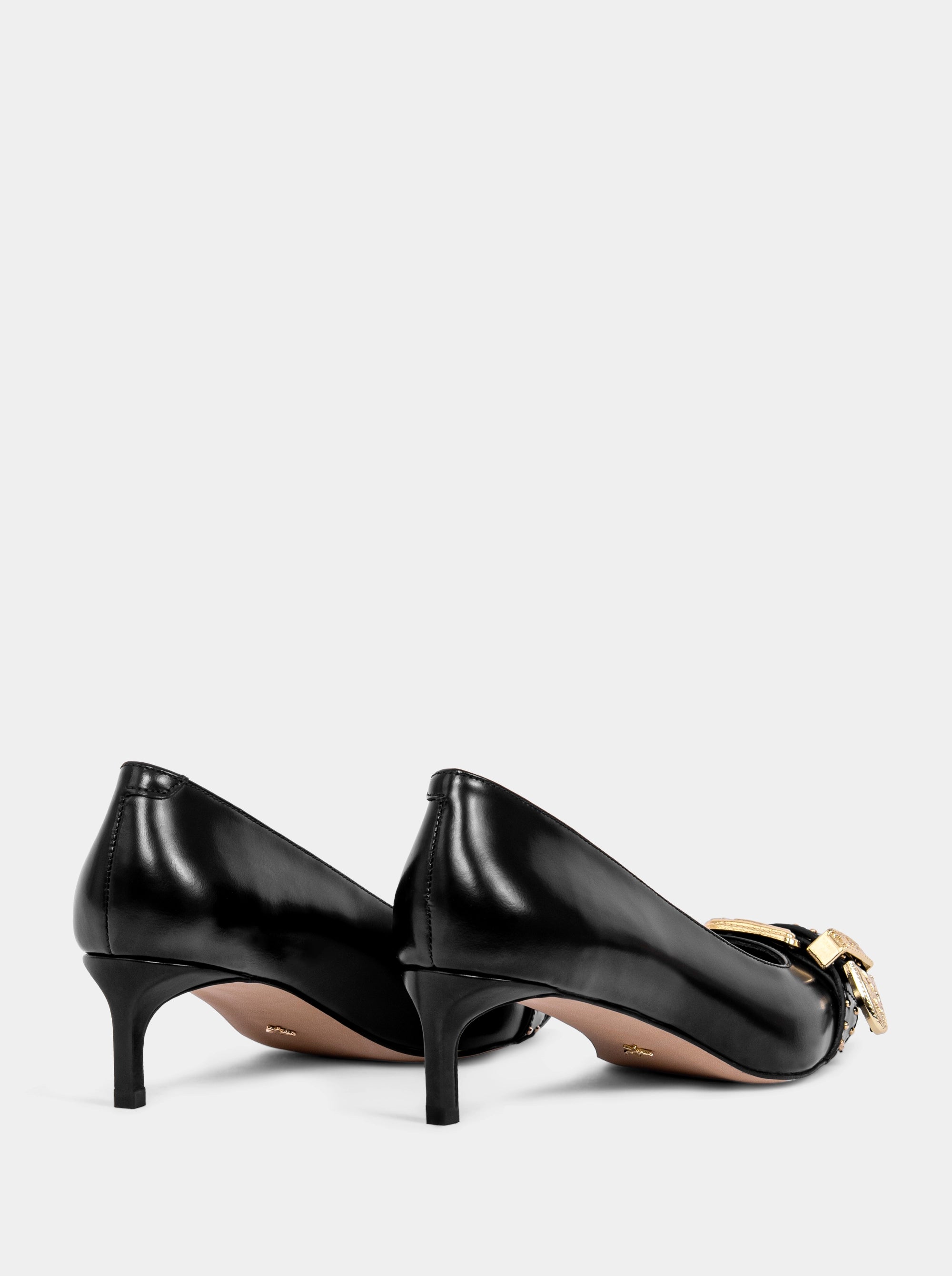 CHAO BLACK BRUSHED PUMPS