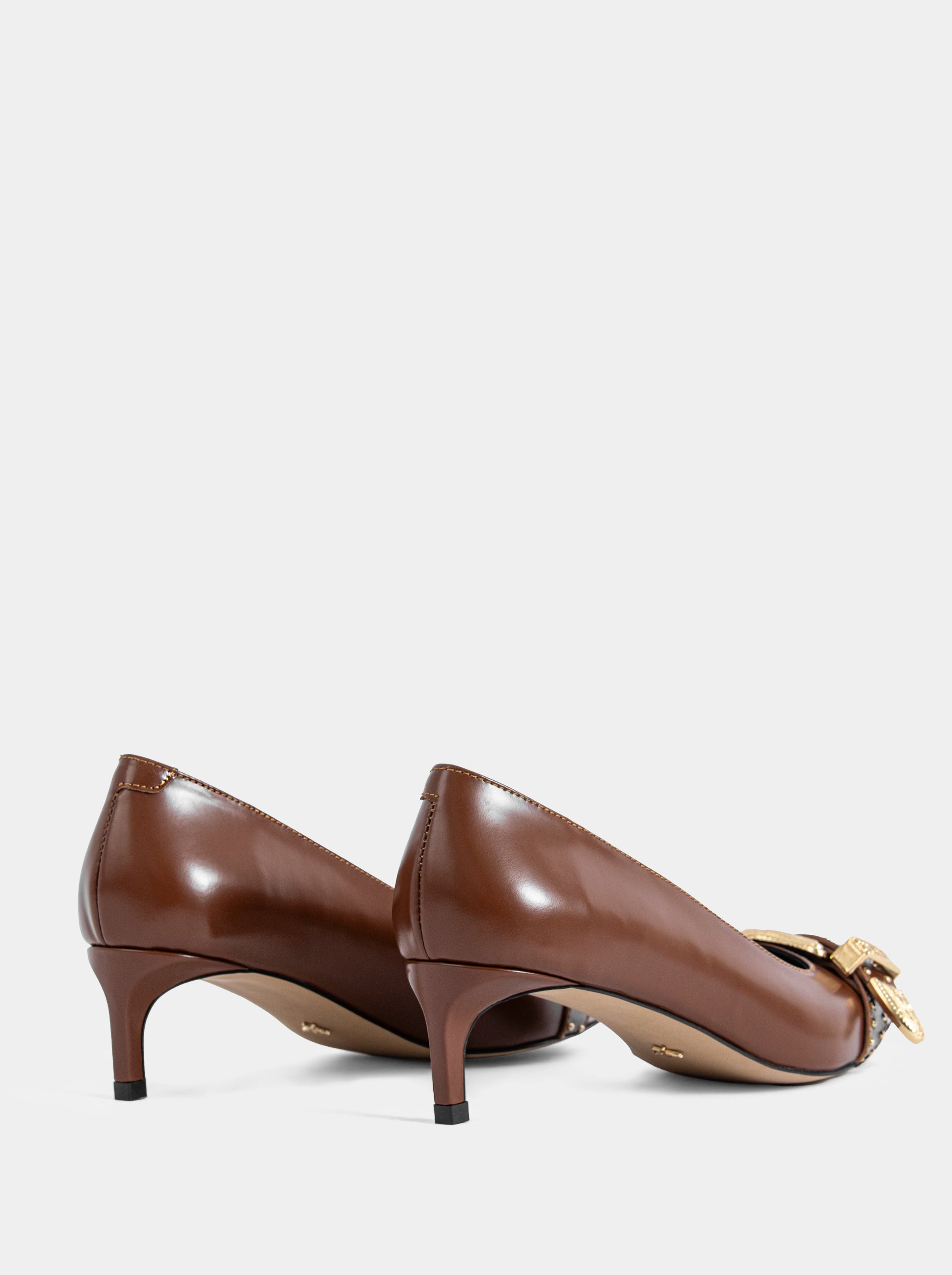 CHAO CARAMEL BROWN BRUSHED PUMPS