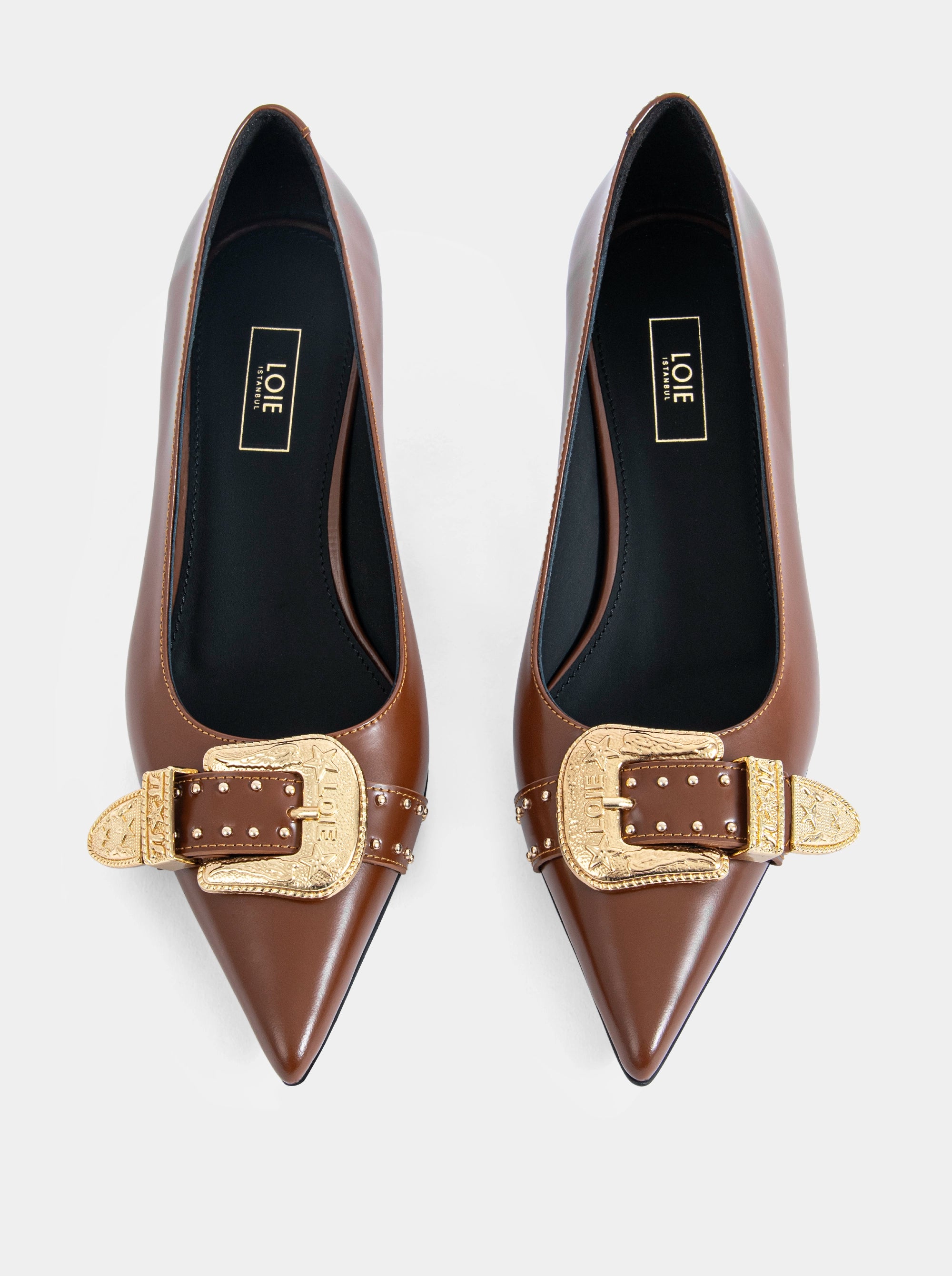 CHAO CARAMEL BROWN BRUSHED PUMPS