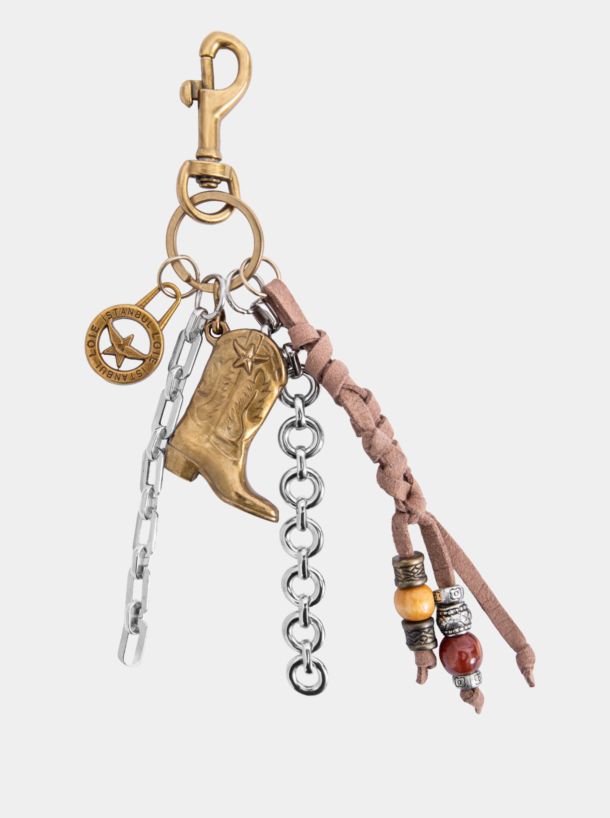 CHARM TASSEL ANTIQUE GOLD