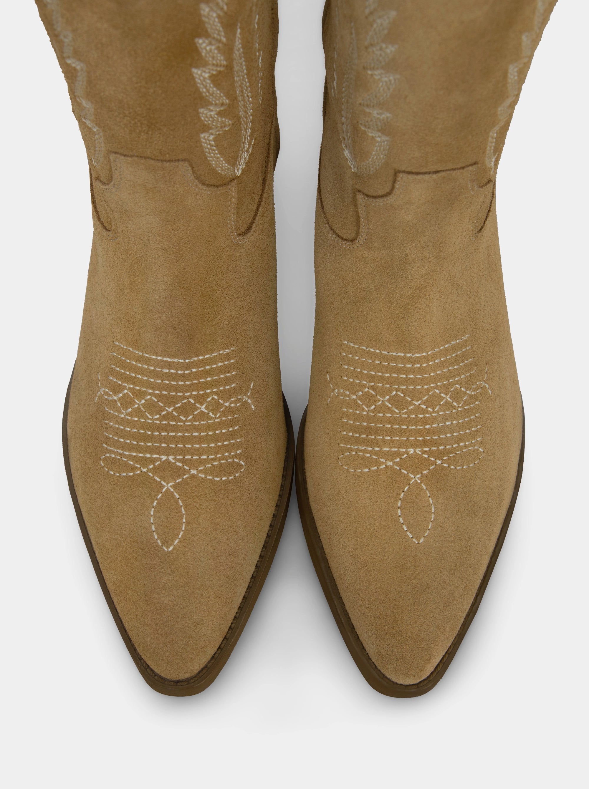 COACHELLA CAMEL SUEDE BOOTIES