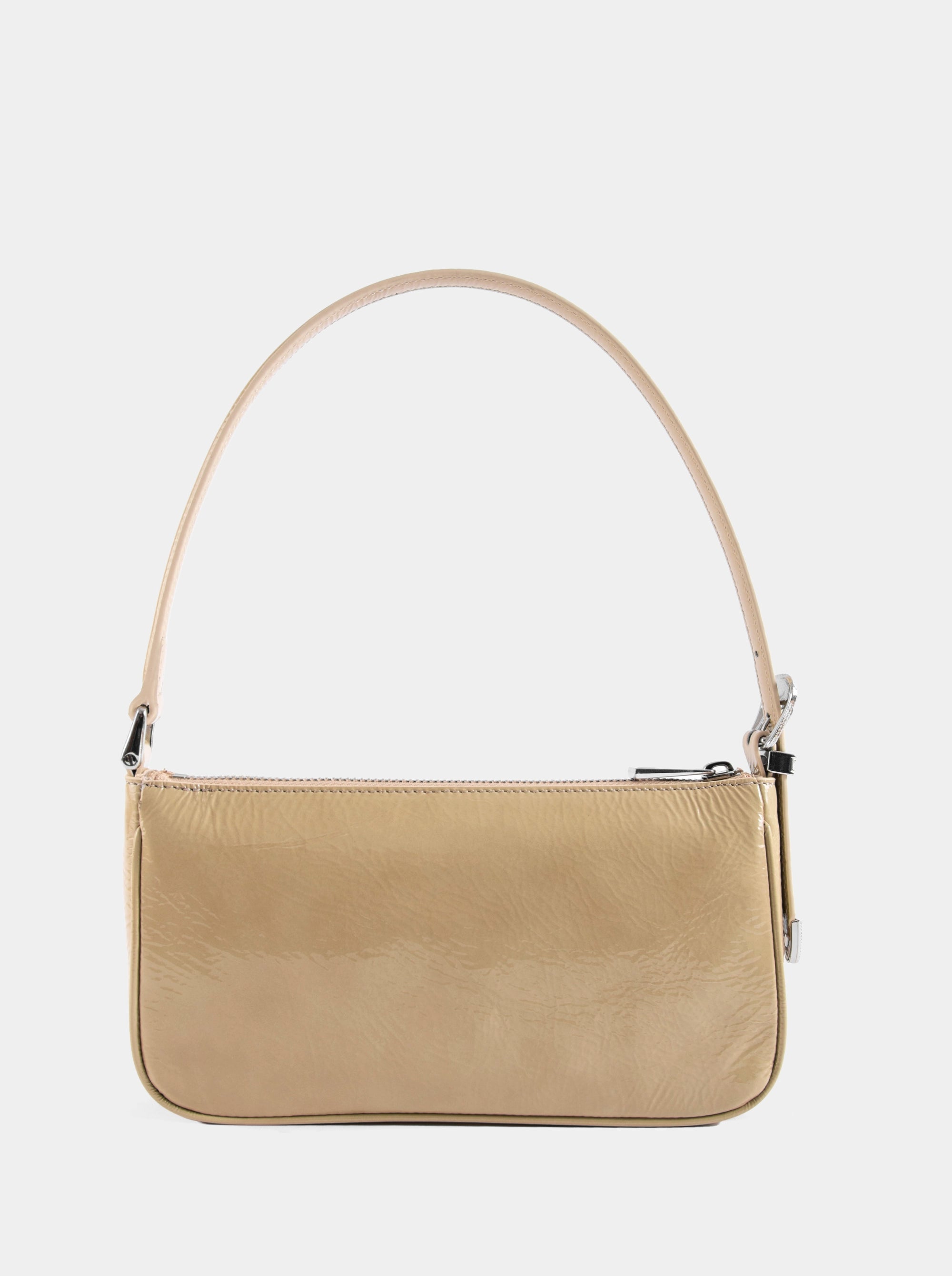 CURVE BEIGE NAPLAK PATENT BAG