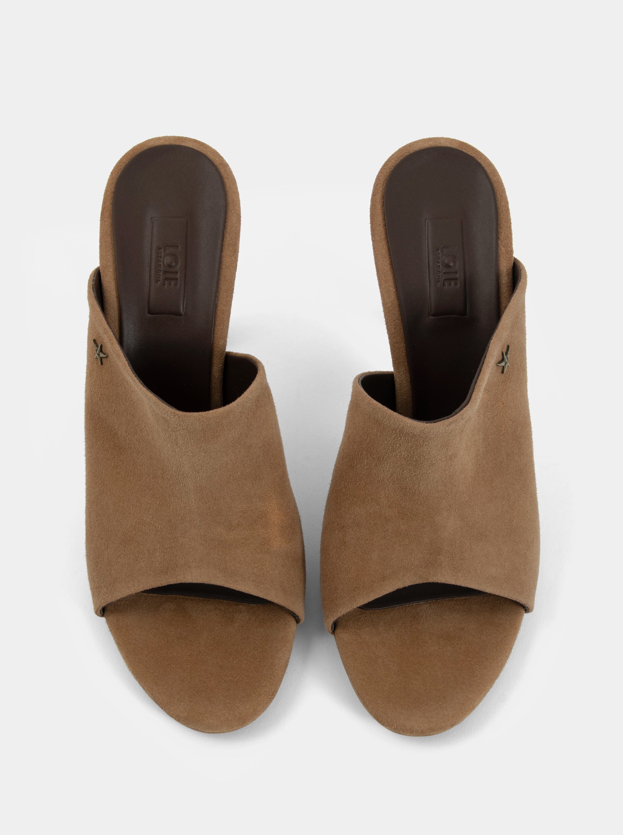 CUT SIGARO SUEDE SANDALS