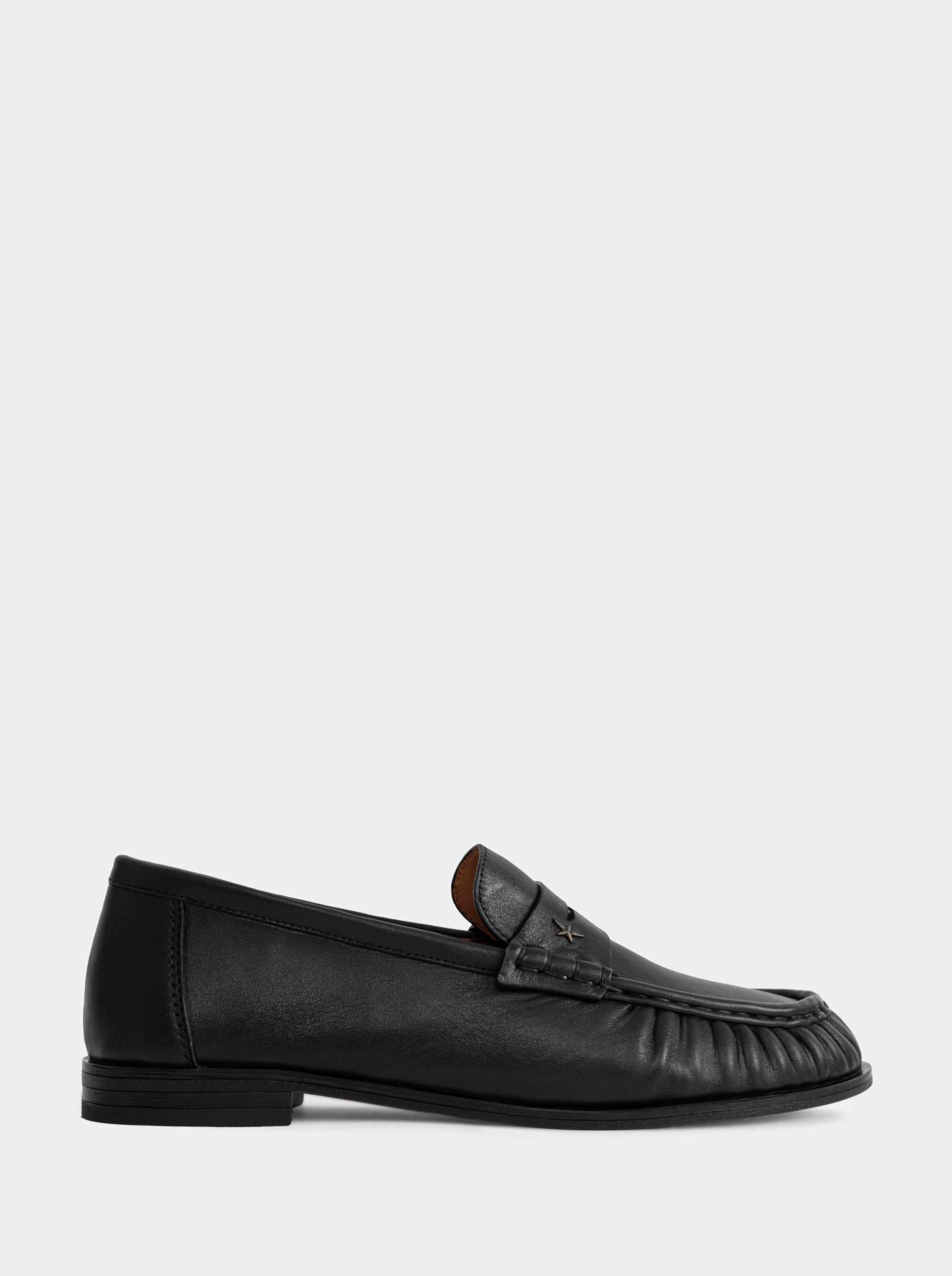 DROP BLACK LEATHER SHOES