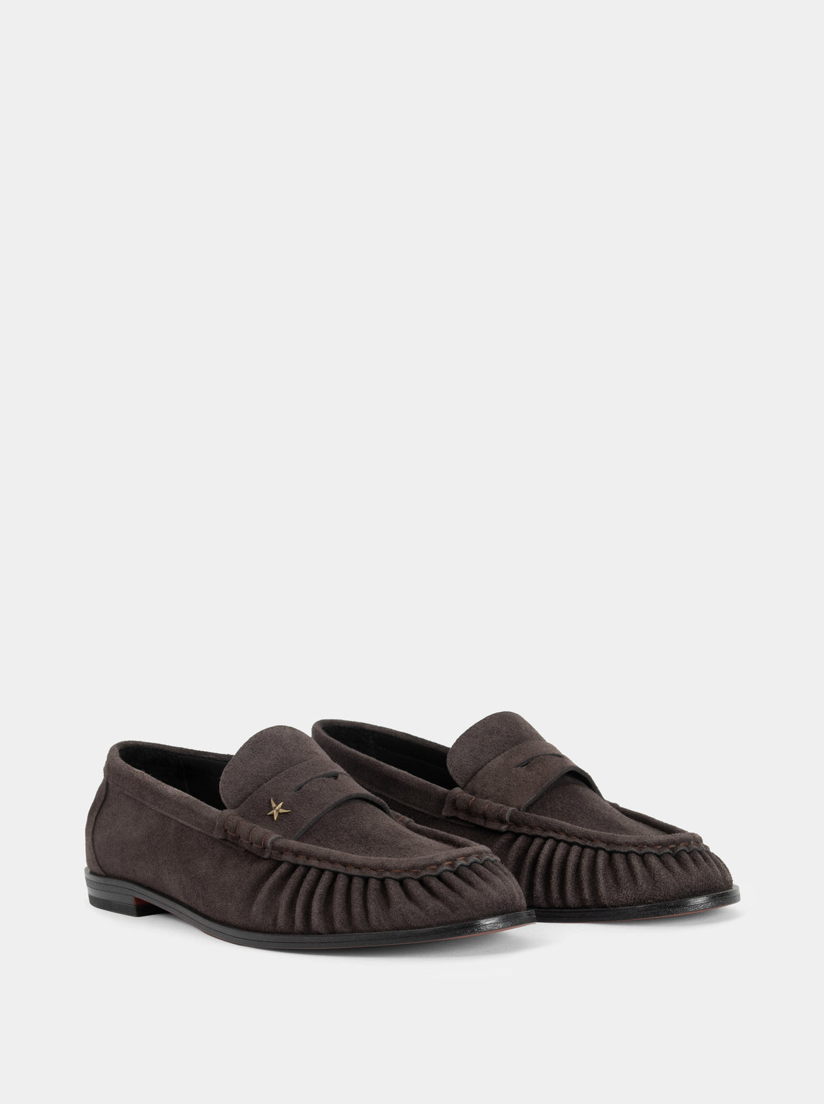 DROP DARK ASH SUEDE SHOES