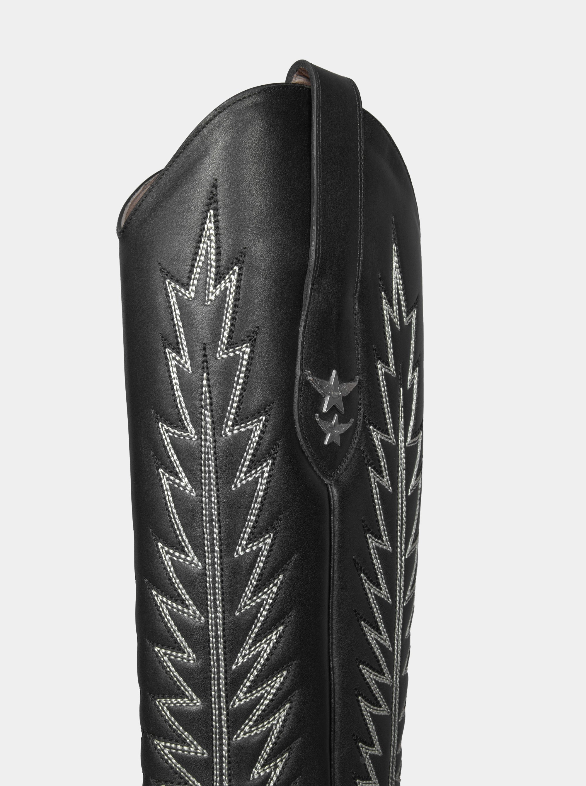 ELENORA SNAKE BLACK BOOTS