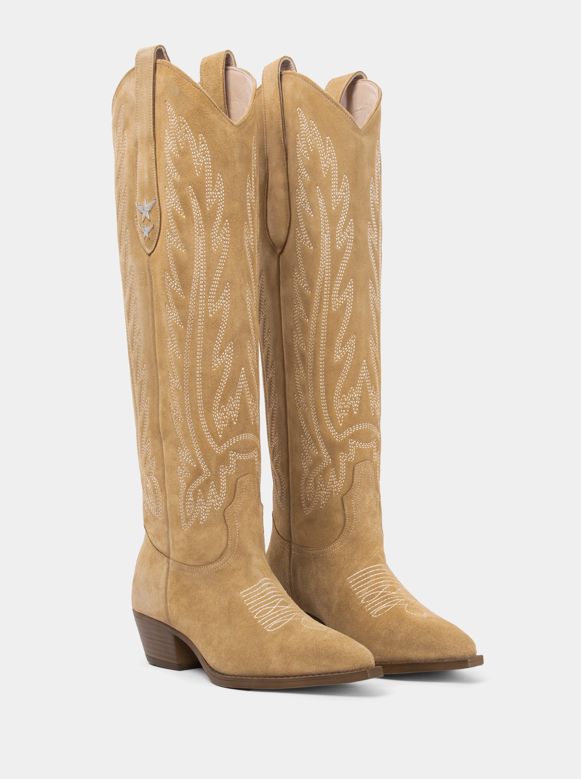 ELENORA CAMEL SUEDE BOOTS