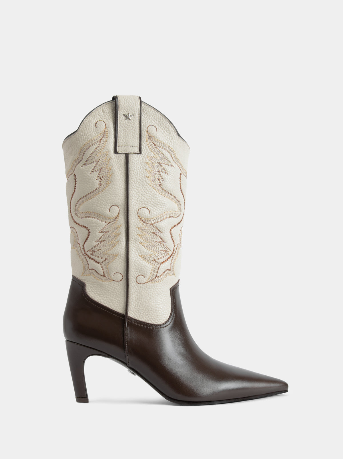 EL PASO BROWN BEIGE BOOTS