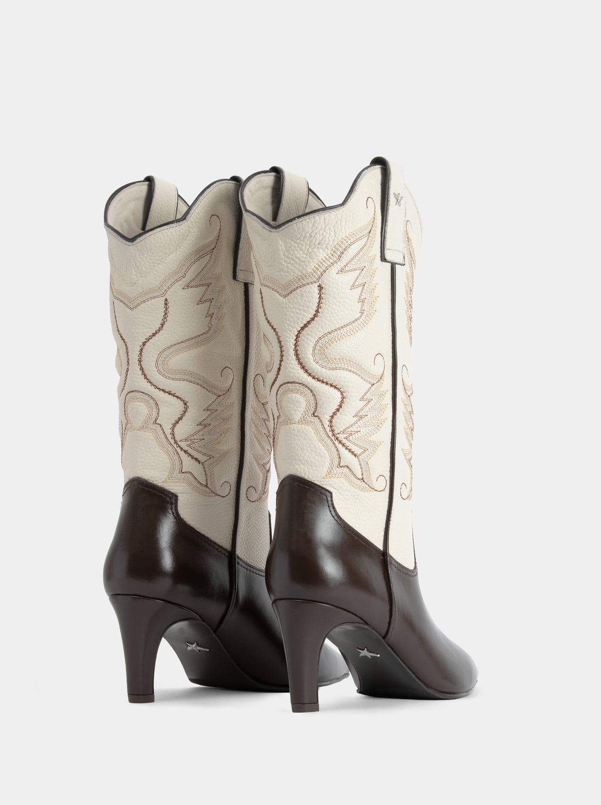 EL PASO BROWN BEIGE BOOTS