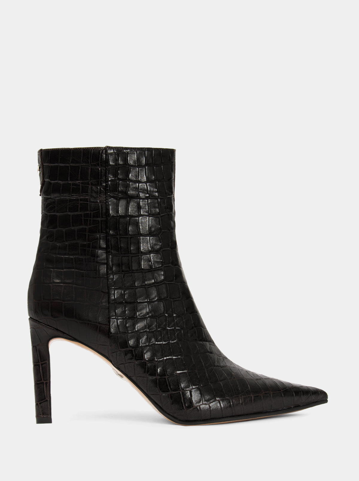 ELSA BROWN CROCO BOOTIES