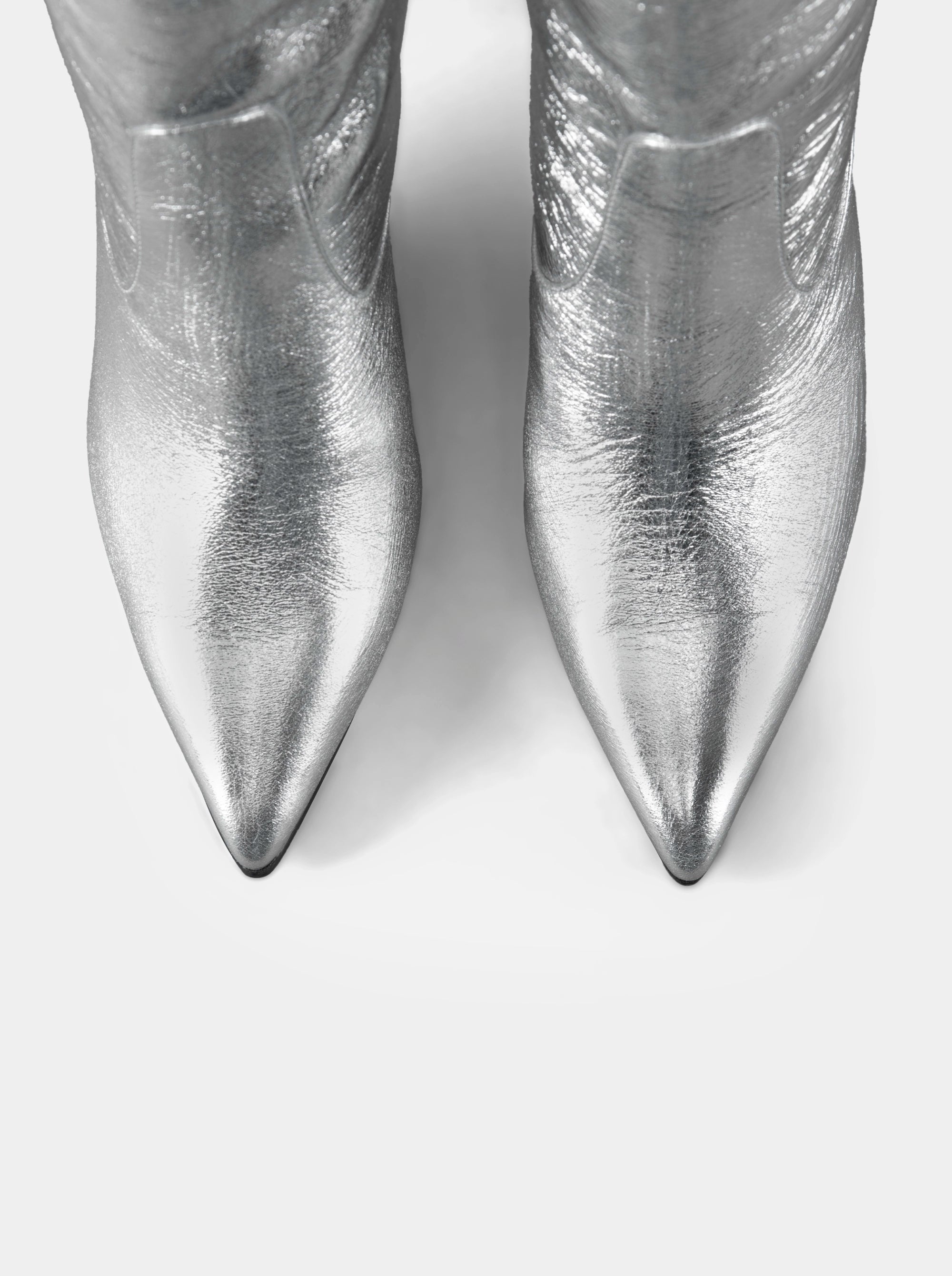 EMILY METALLIC LEATHER BOOTS