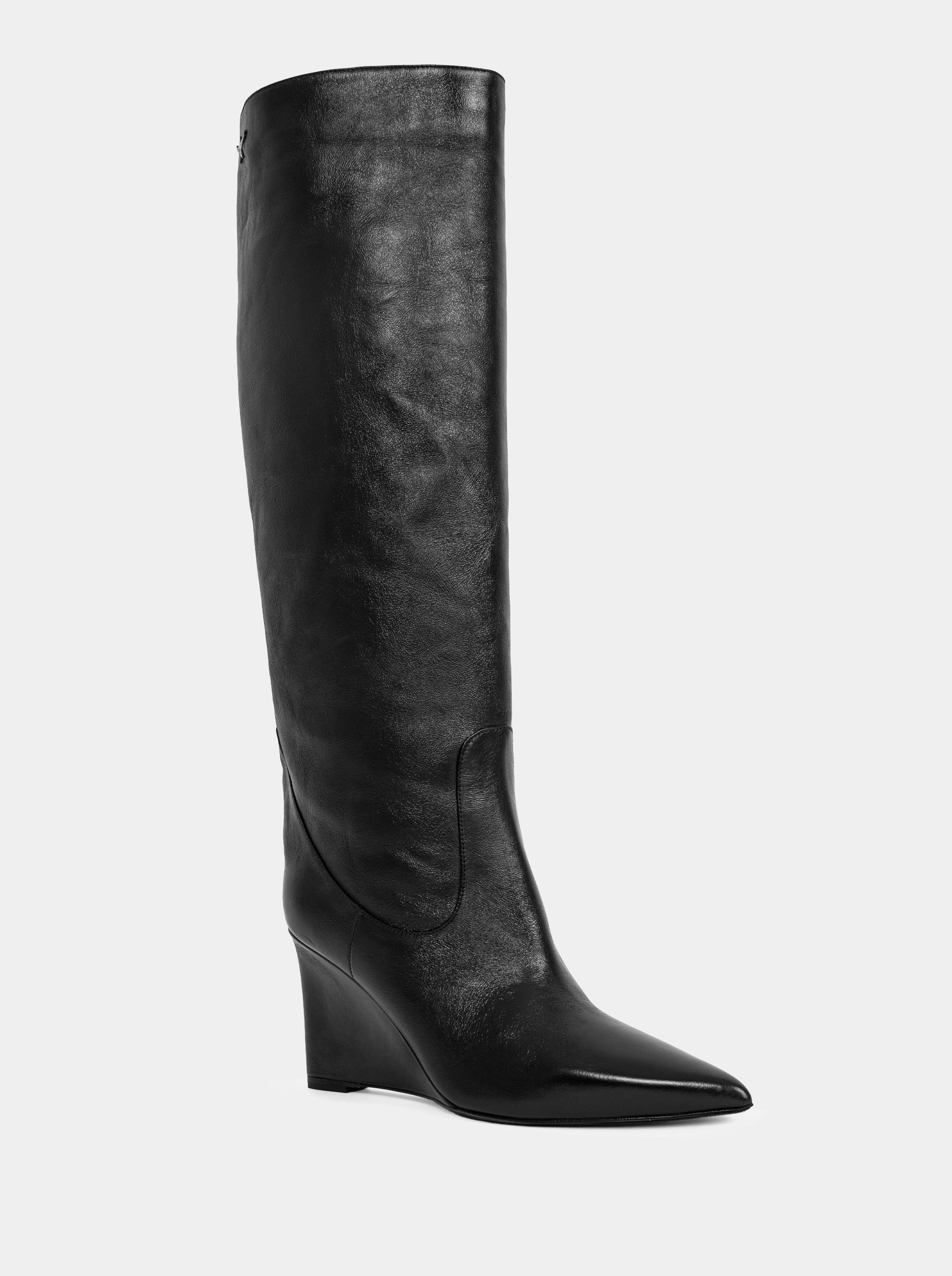 EMILY BLACK LEATHER BOOTS