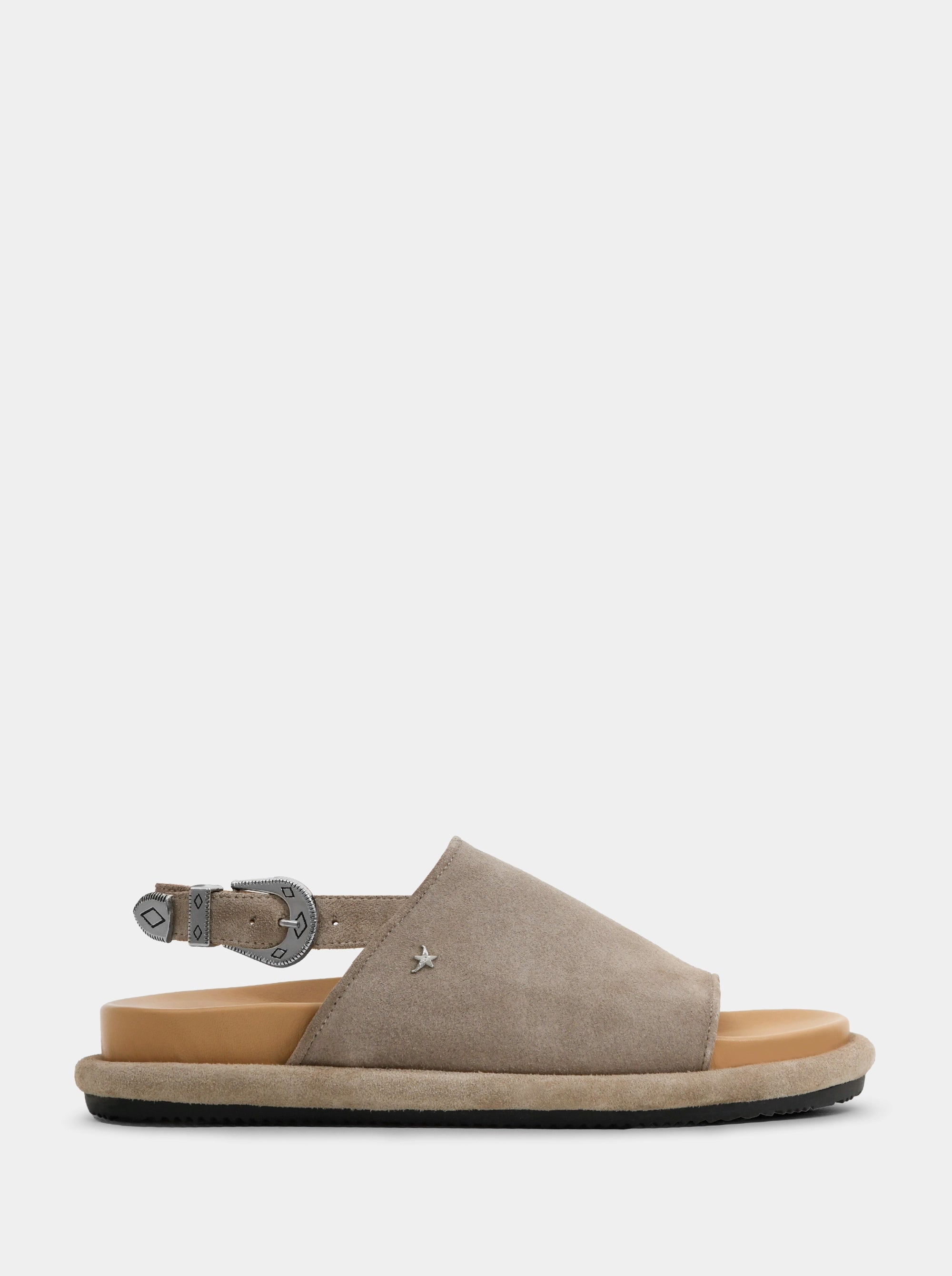 EMMA MINK SUEDE SANDALS