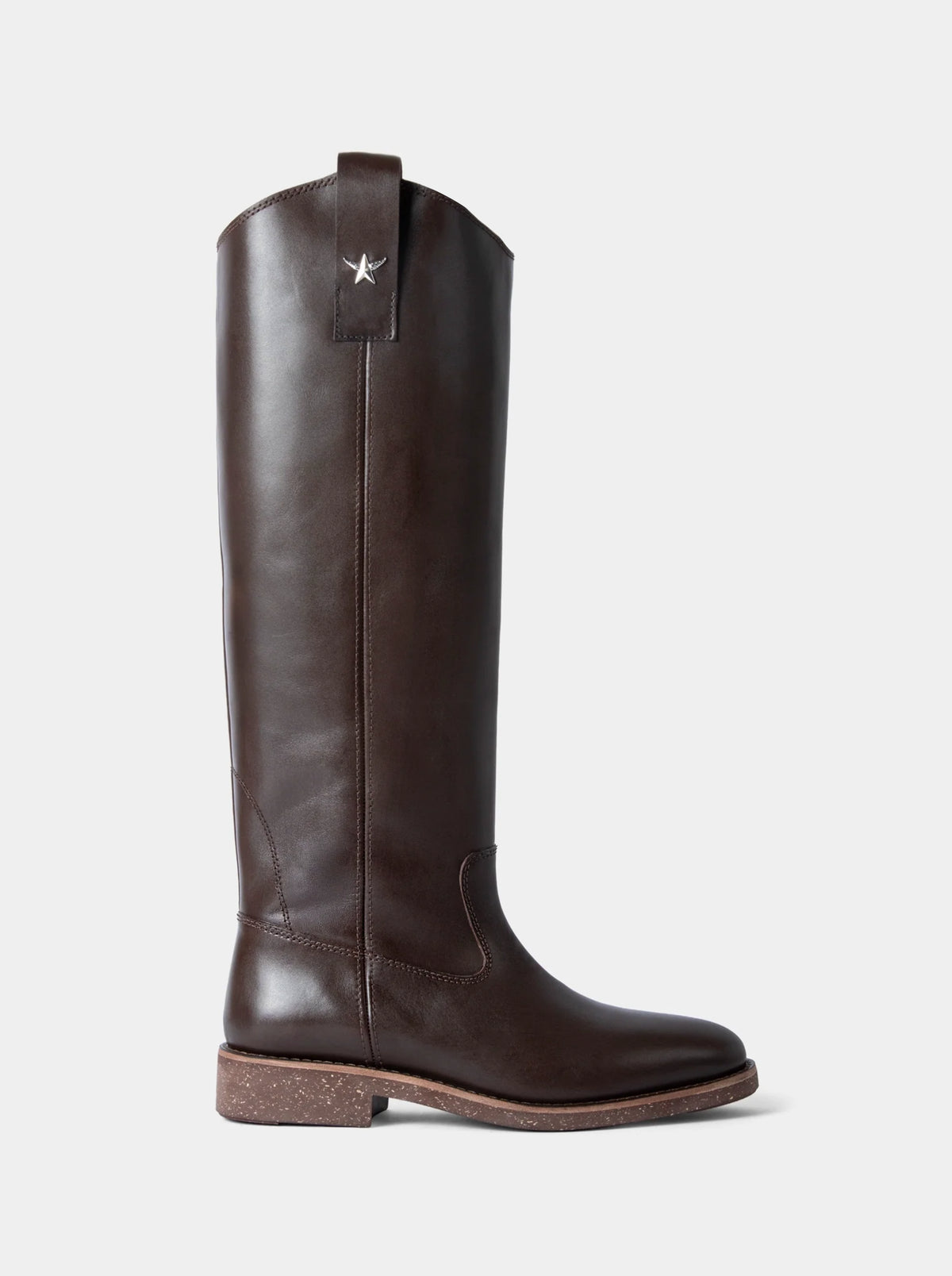 ENJOY BROWN LEATHER BOOTS